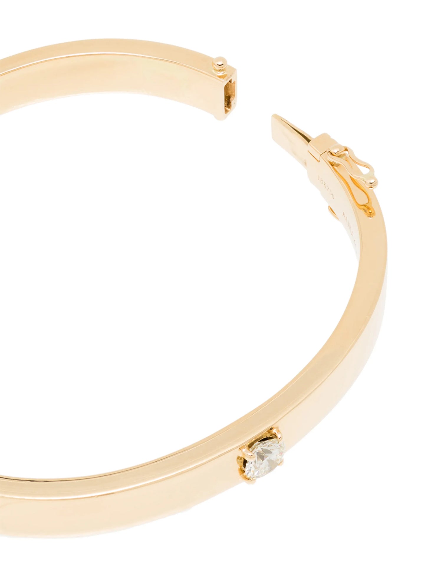 18kt yellow gold Oval diamond bracelet