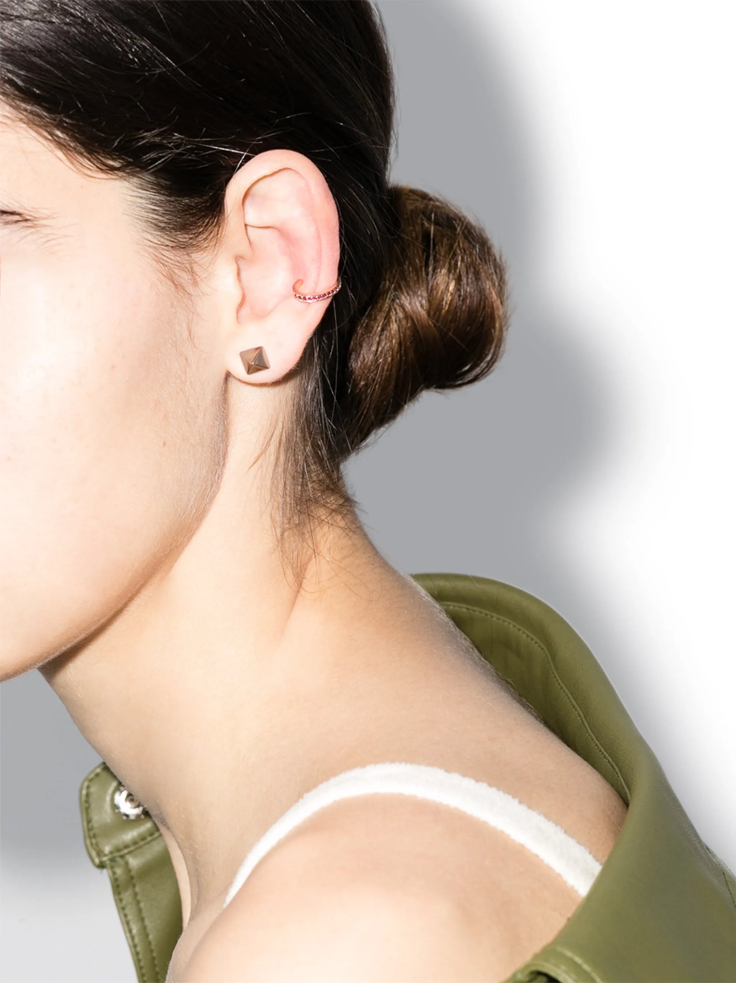 14kt rose gold Spike stud earrings