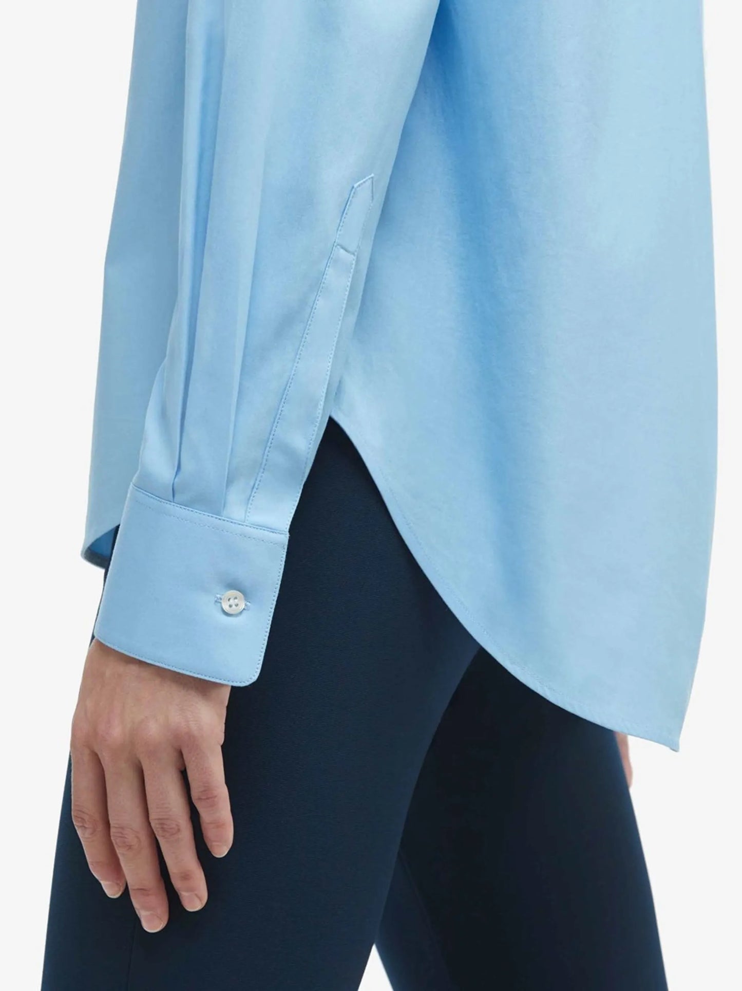 concealed fastening cotton shirt