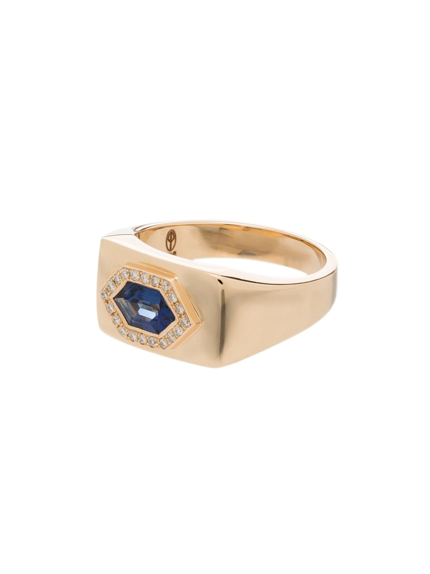 14kt yellow gold sapphire and diamond Petra ring