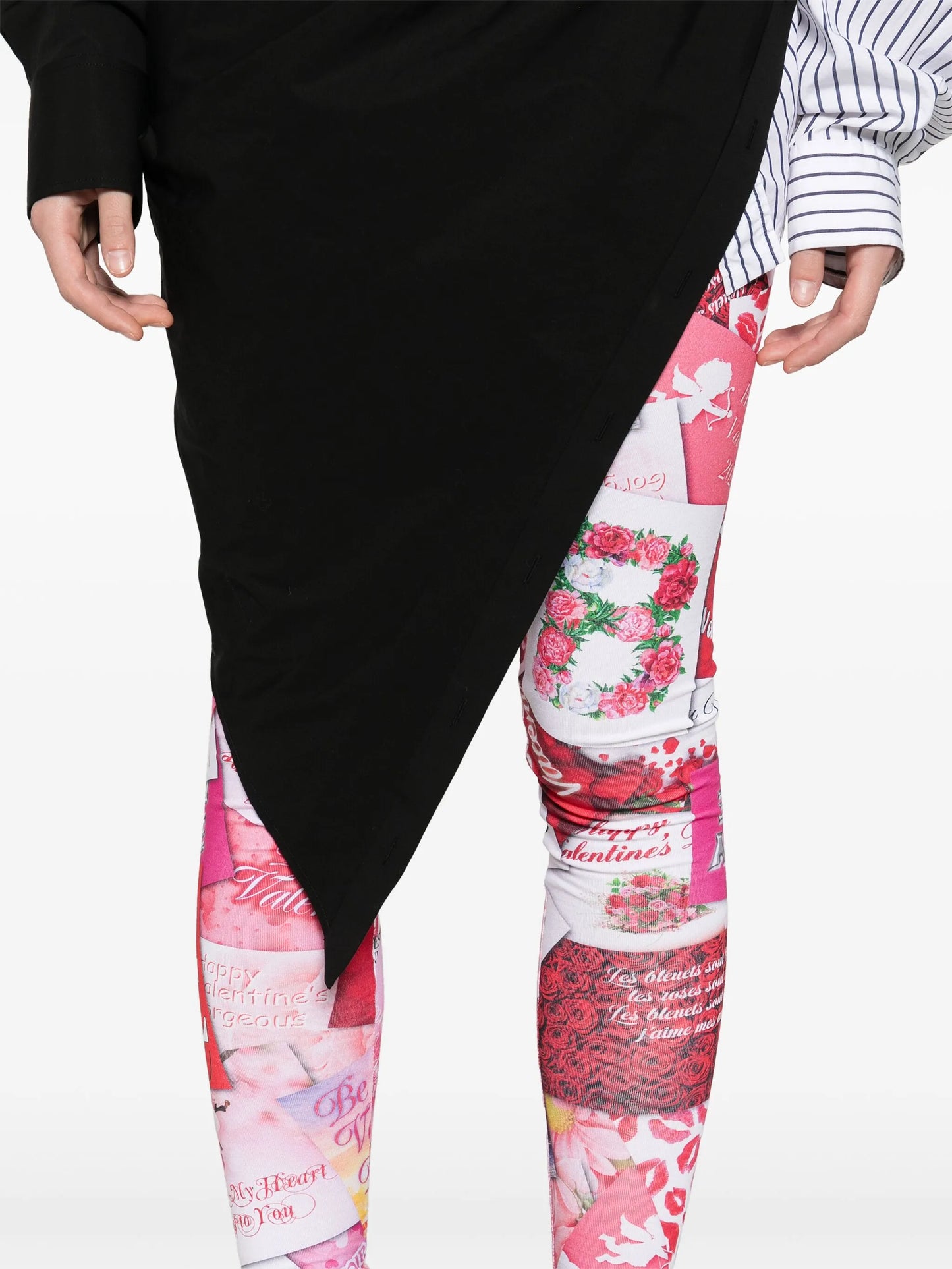 high-waist printed leggings