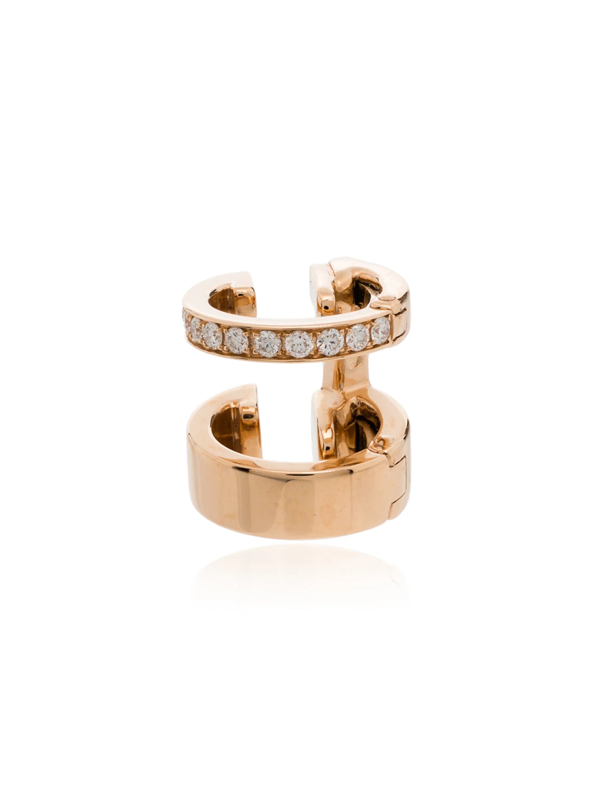 18kt rose gold Berbere diamond earring cuff