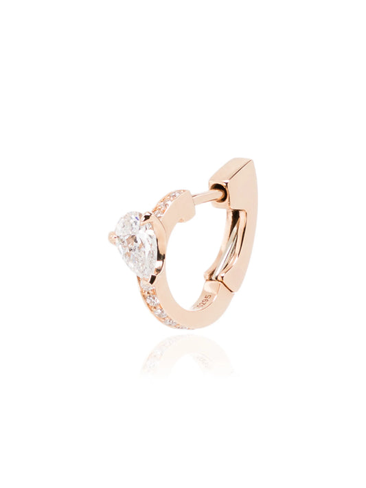 18kt rose gold Harvest diamond huggie earring