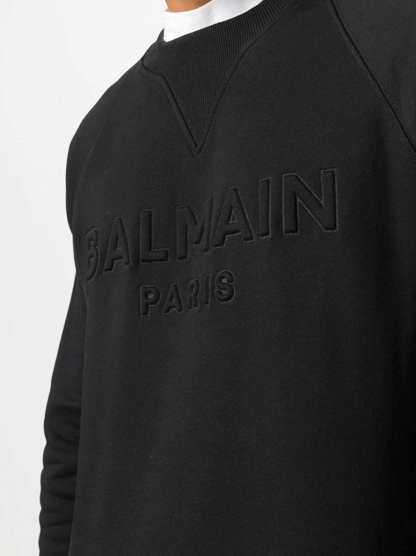 logo embossed sweatshirt