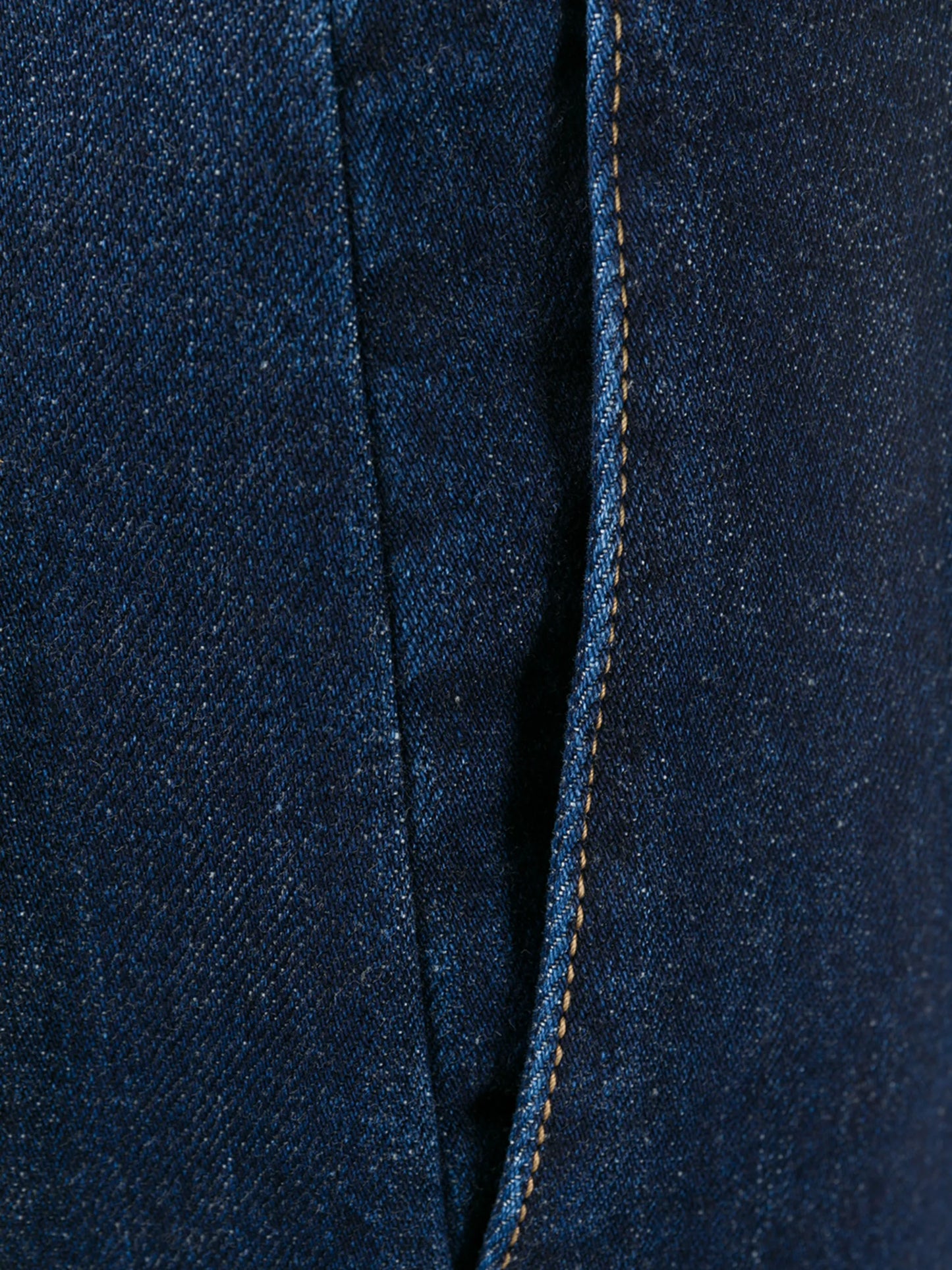 knee-length denim shorts