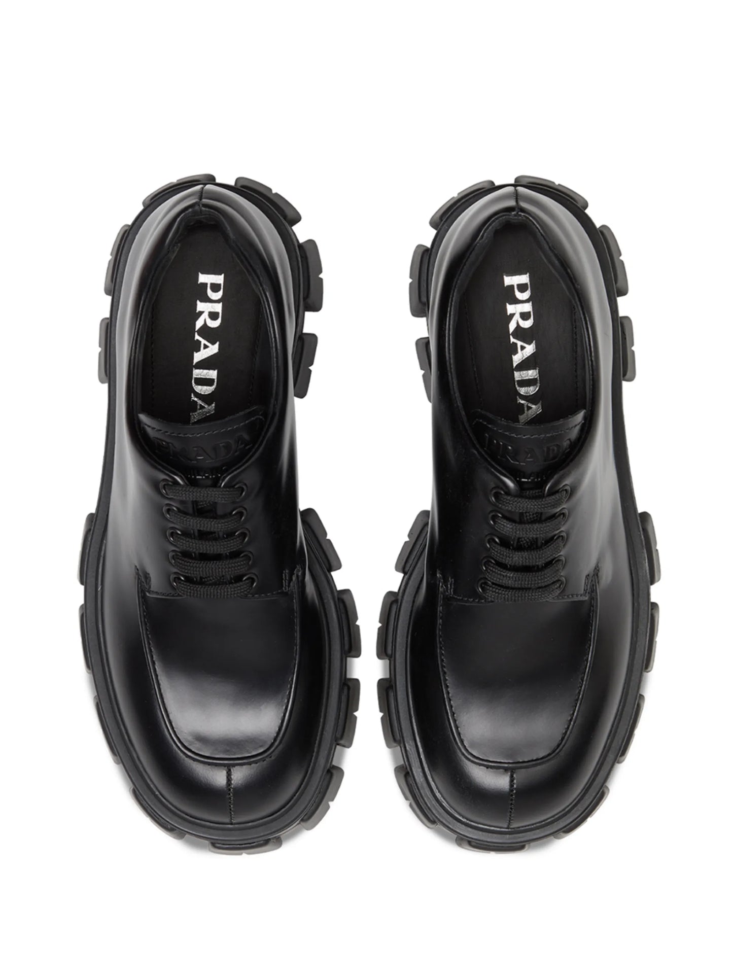 Moonlith brushed leather lace-up shoes
