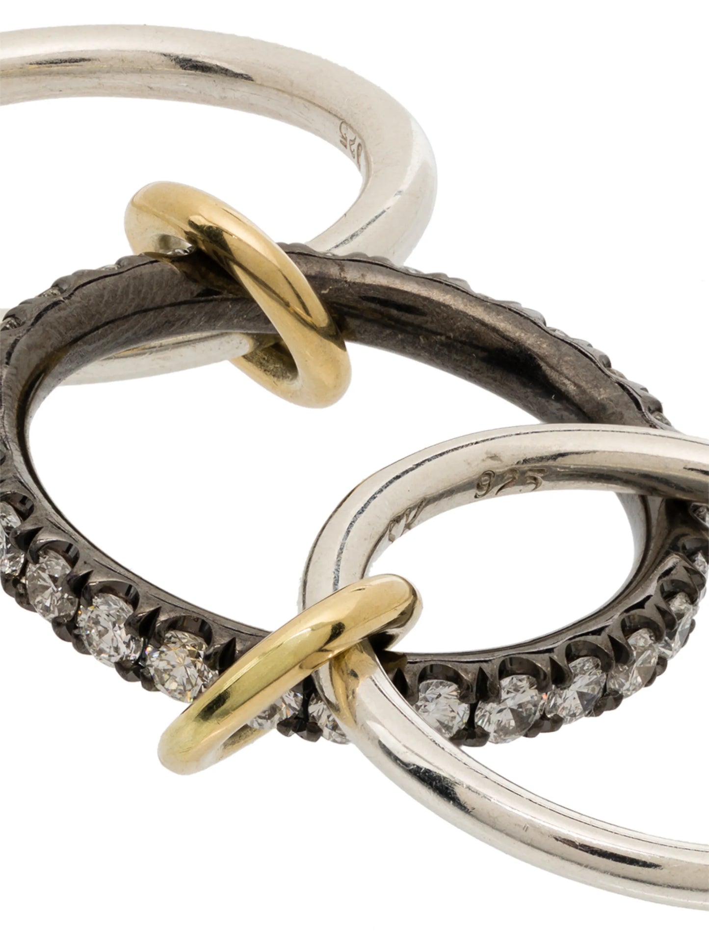 Petunia stacked diamond ring