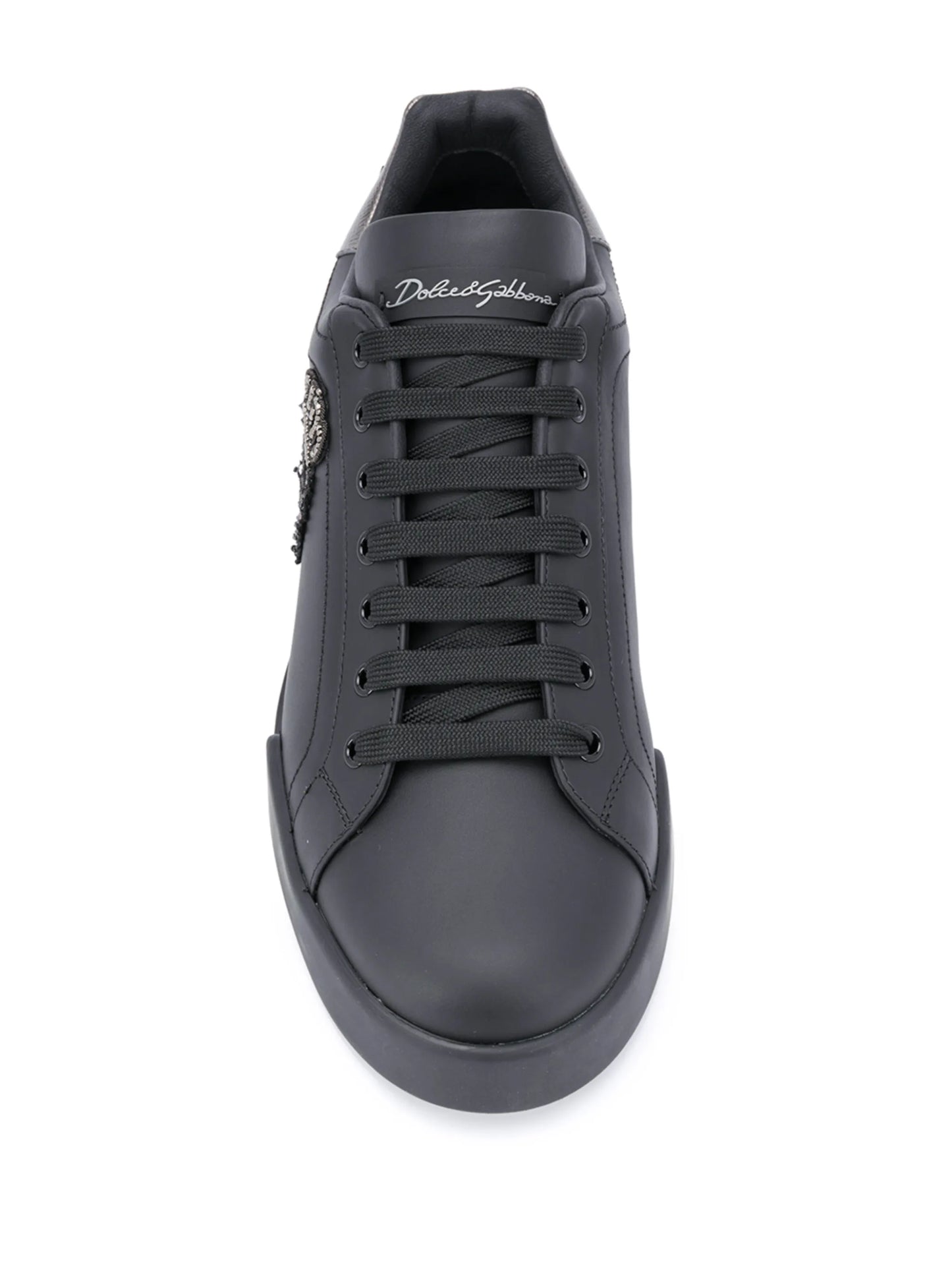Portofino crown-patch leather sneakers