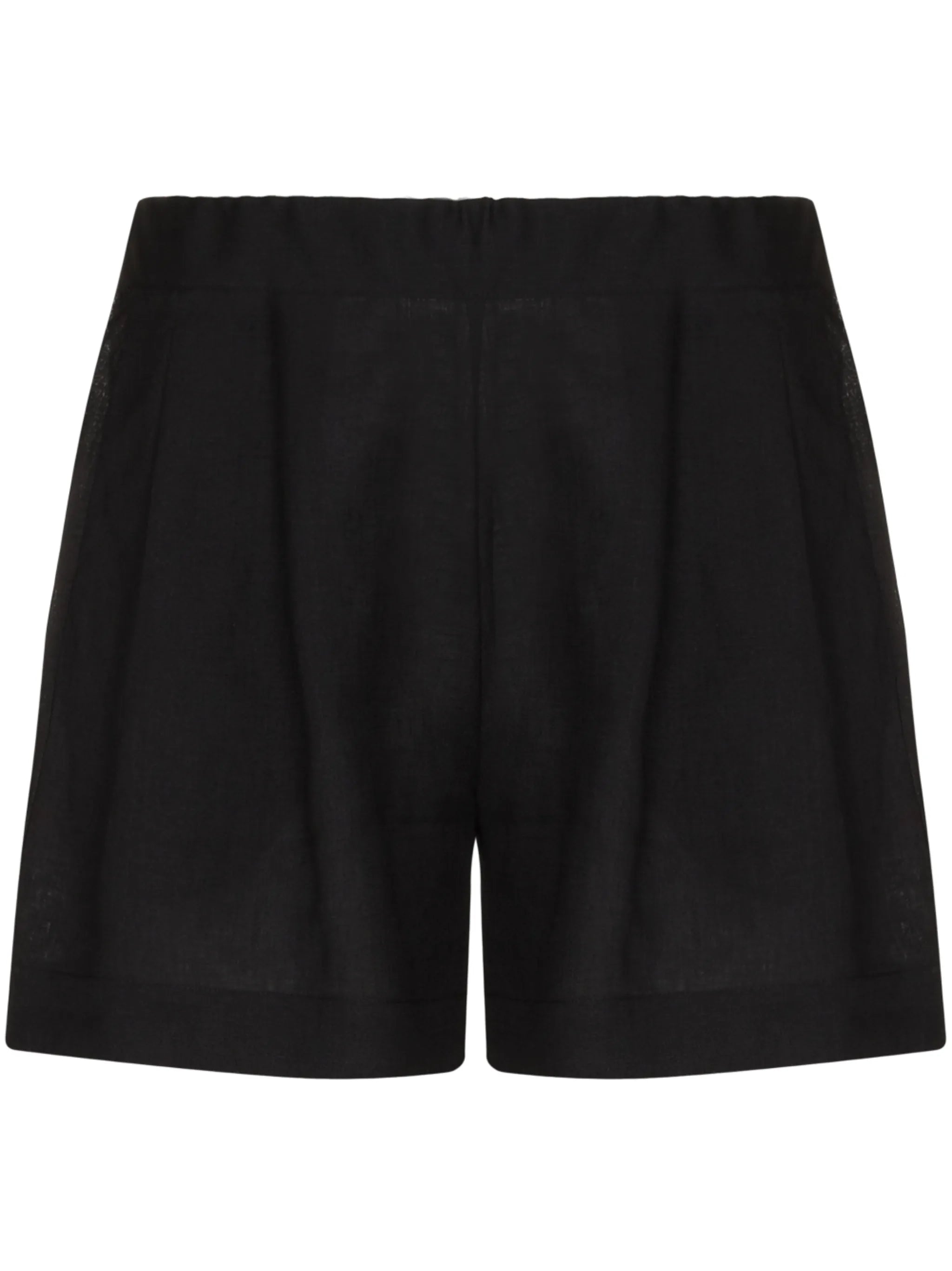 organic linen elasticated shorts