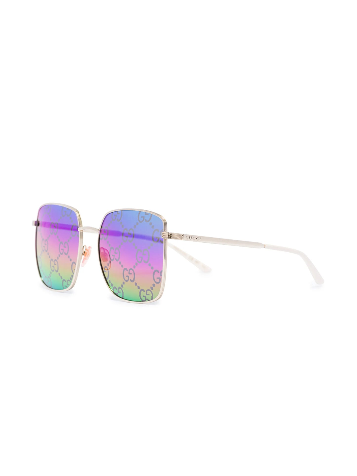 GG-monogram square-frame sunglasses