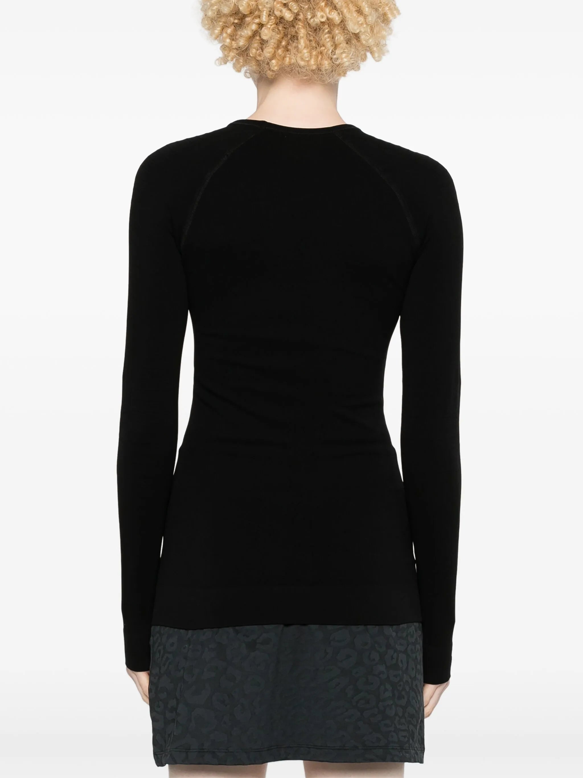 Tech logo-print performance top
