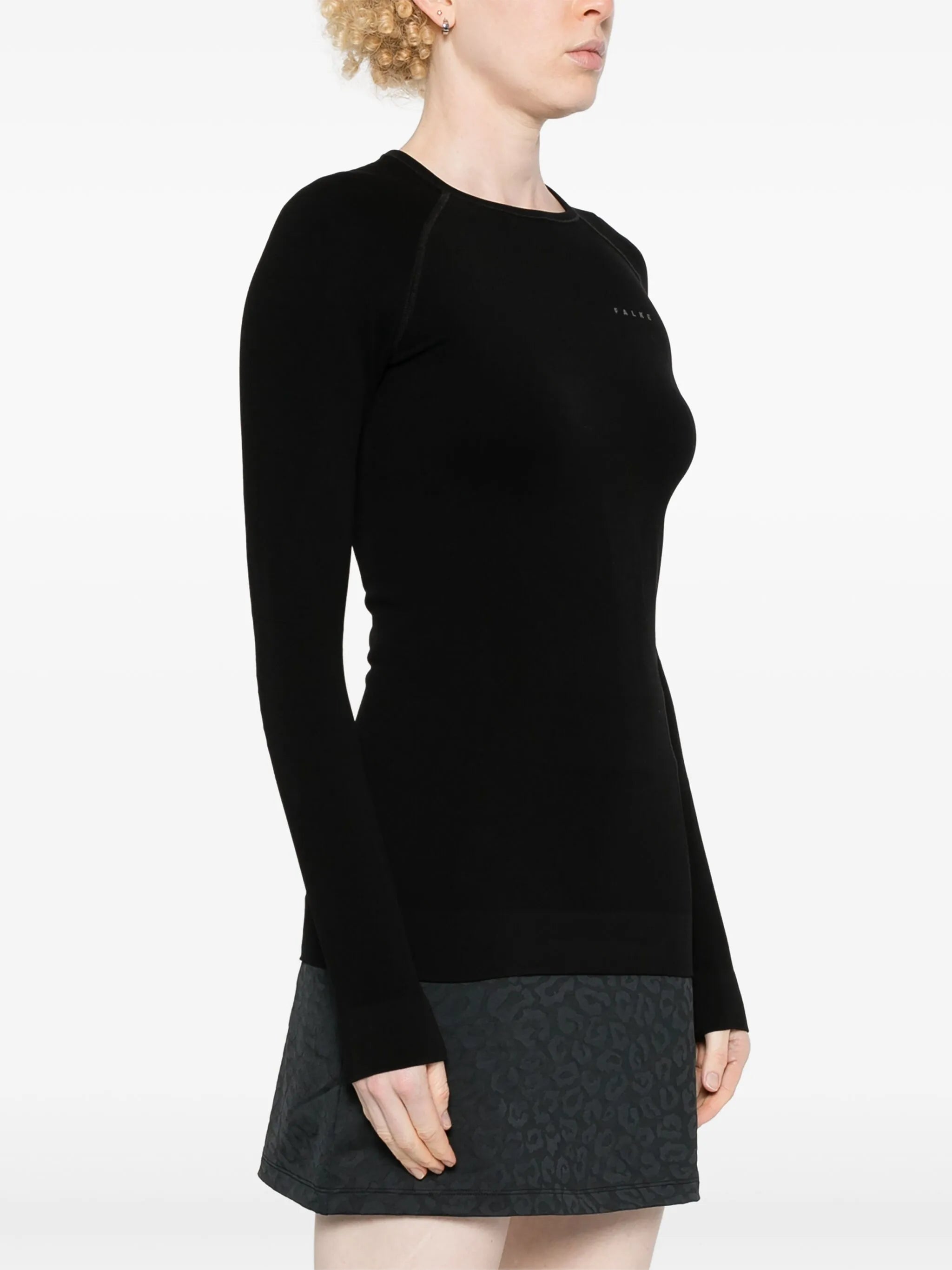 Tech logo-print performance top