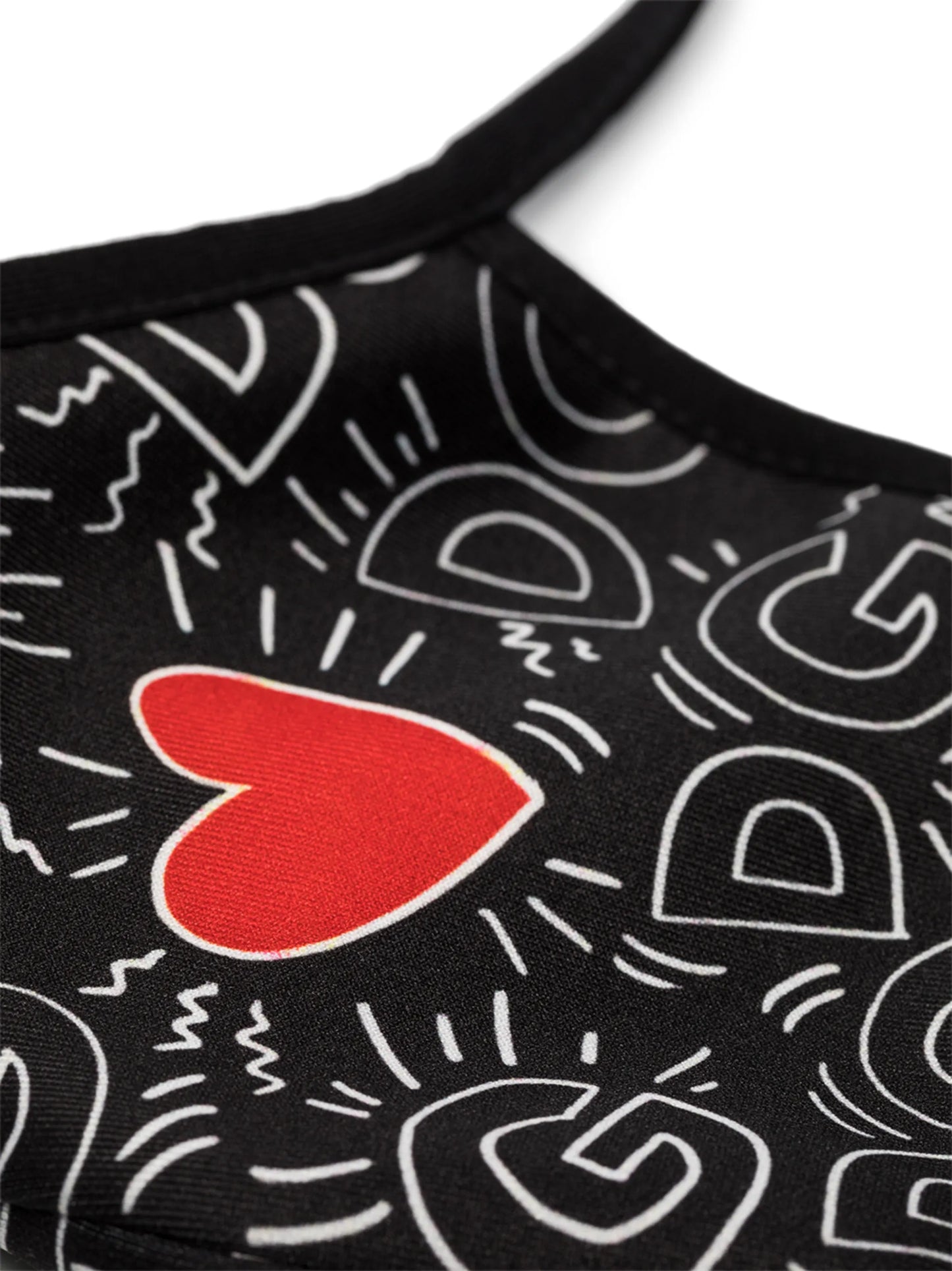 logo-print face mask