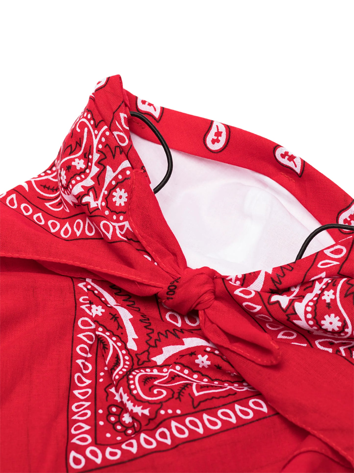 bandana print face mask