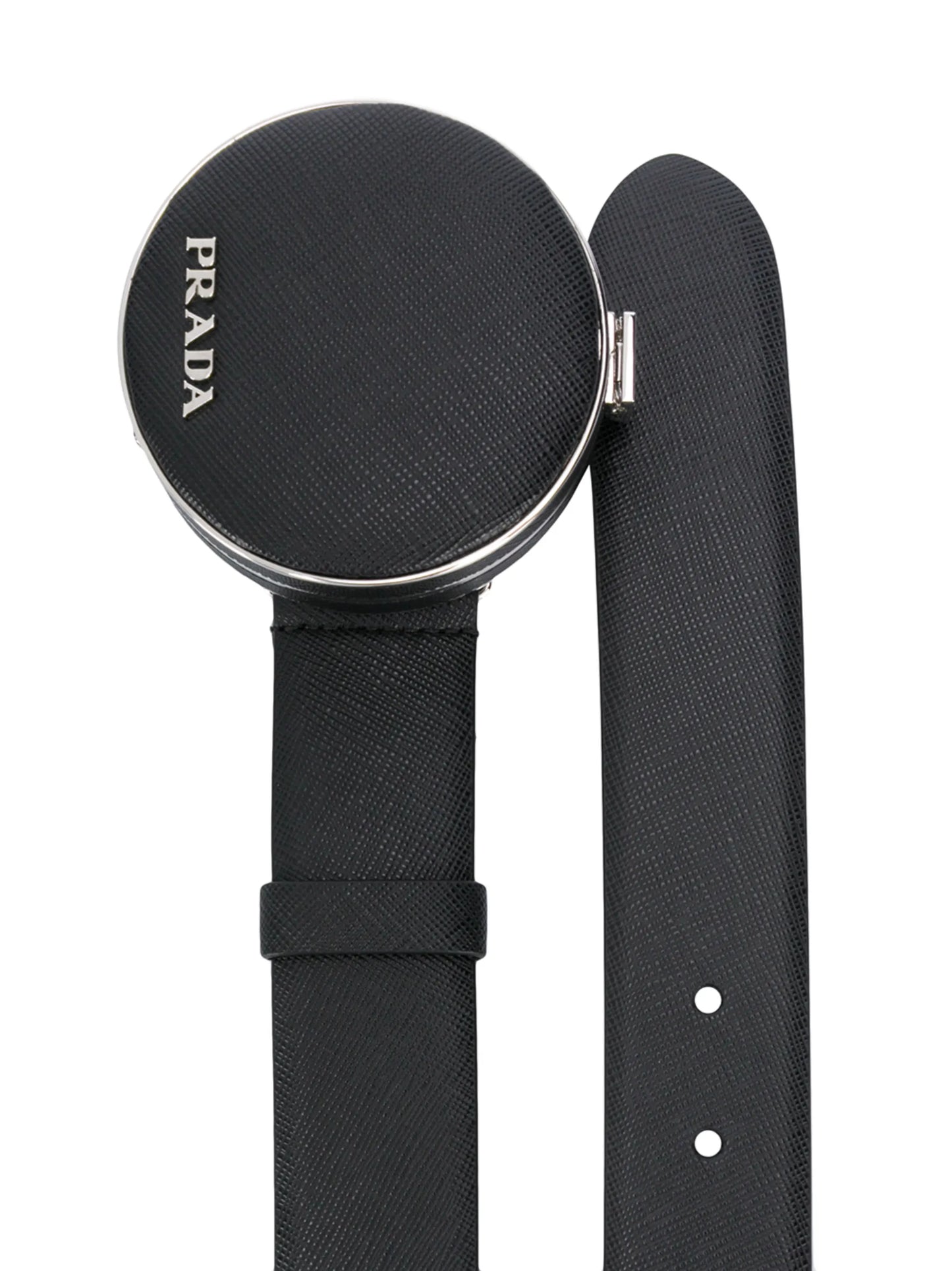 logo-plaque pouch-detail belt