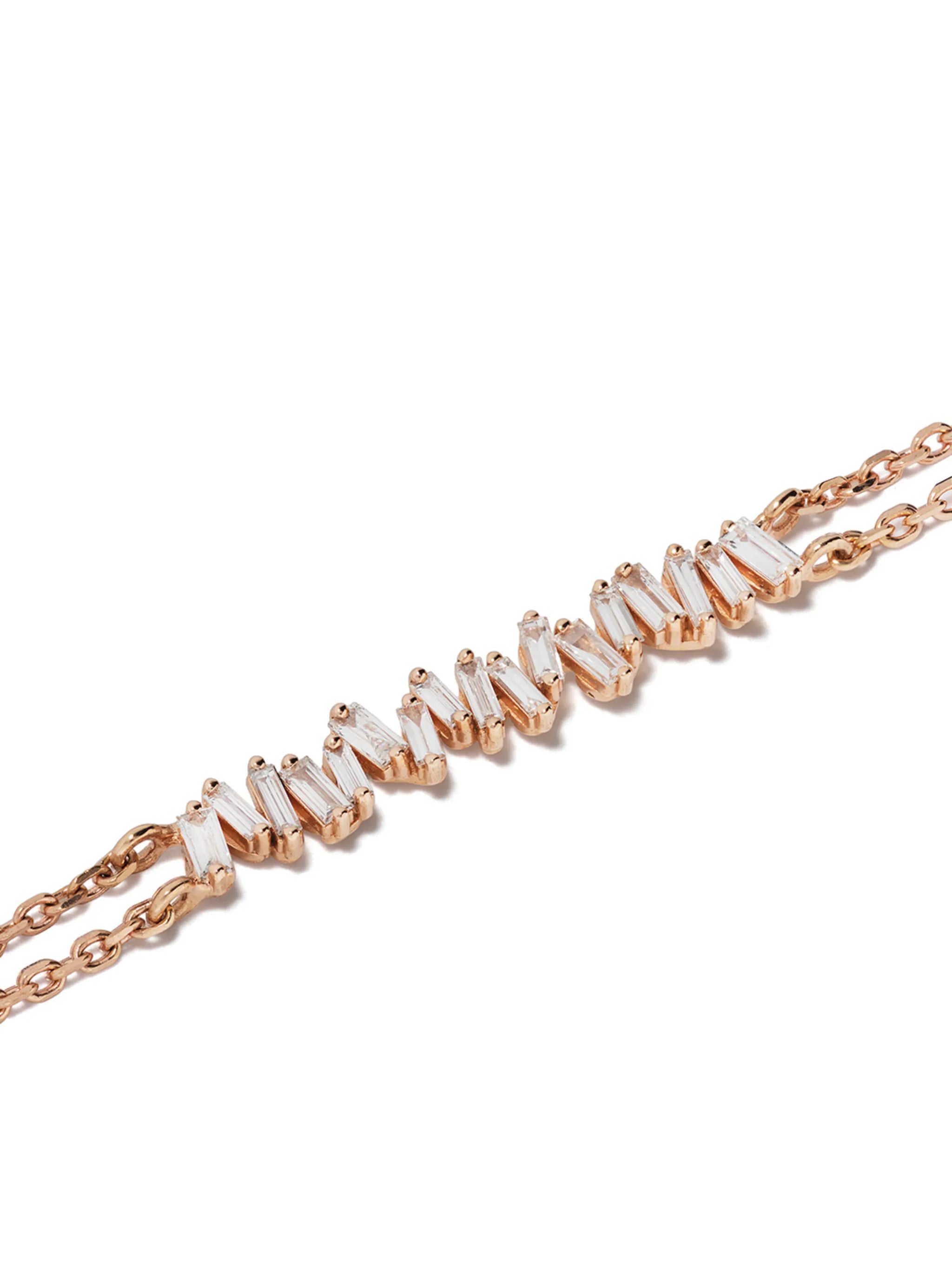 18kt rose gold diamond bracelet