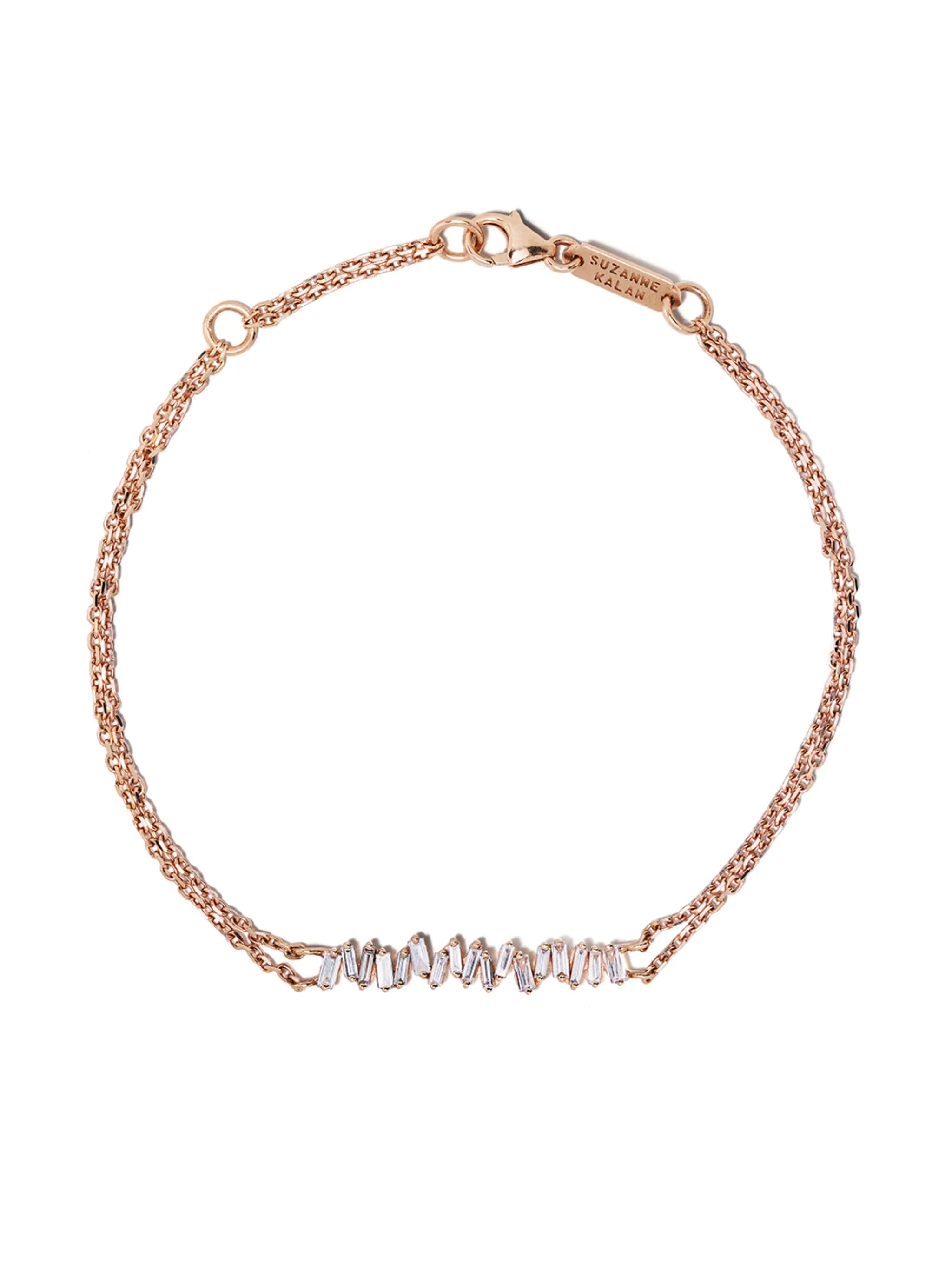 18kt rose gold diamond bracelet