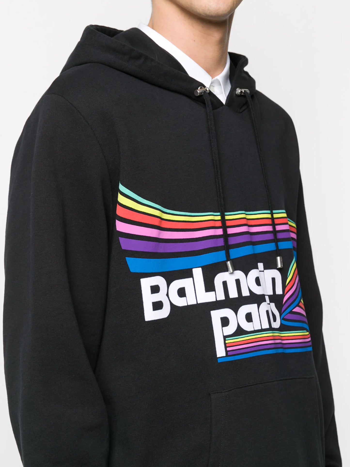 logo-print drawstring hoodie