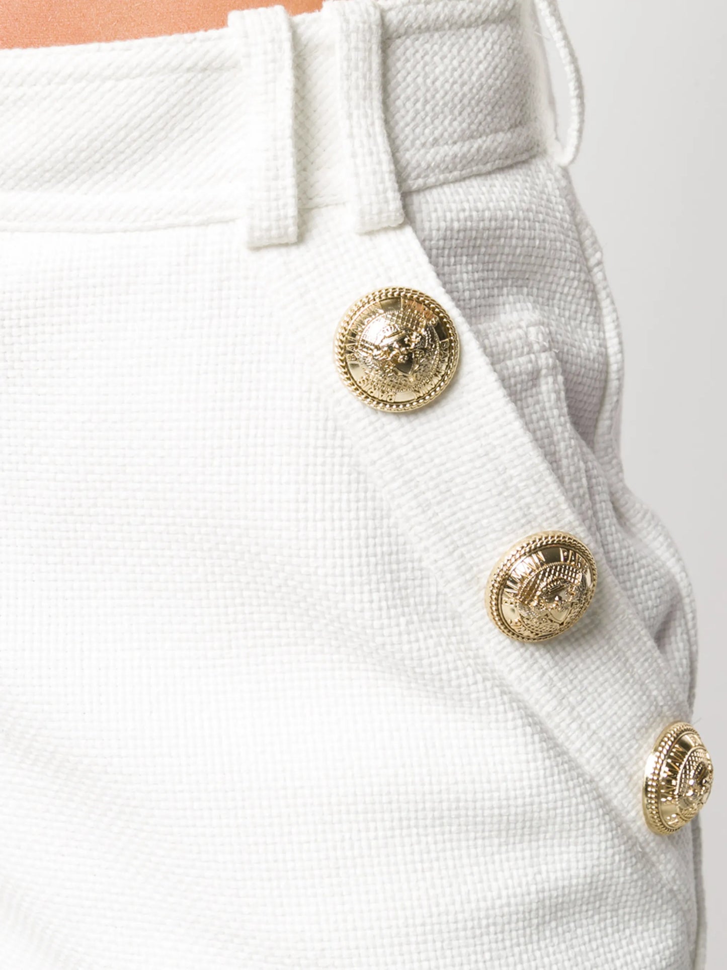 embossed buttons shorts