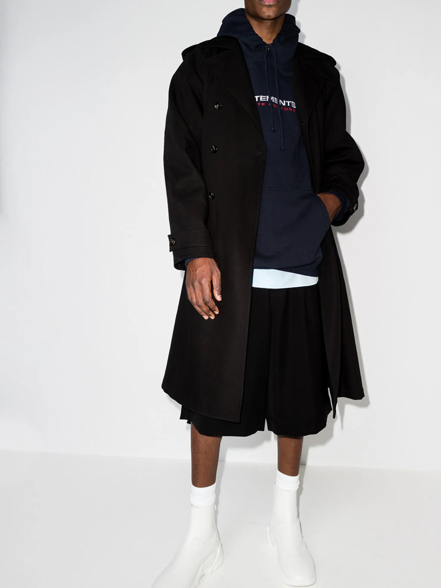 Haute Couture logo-embroidered hoodie