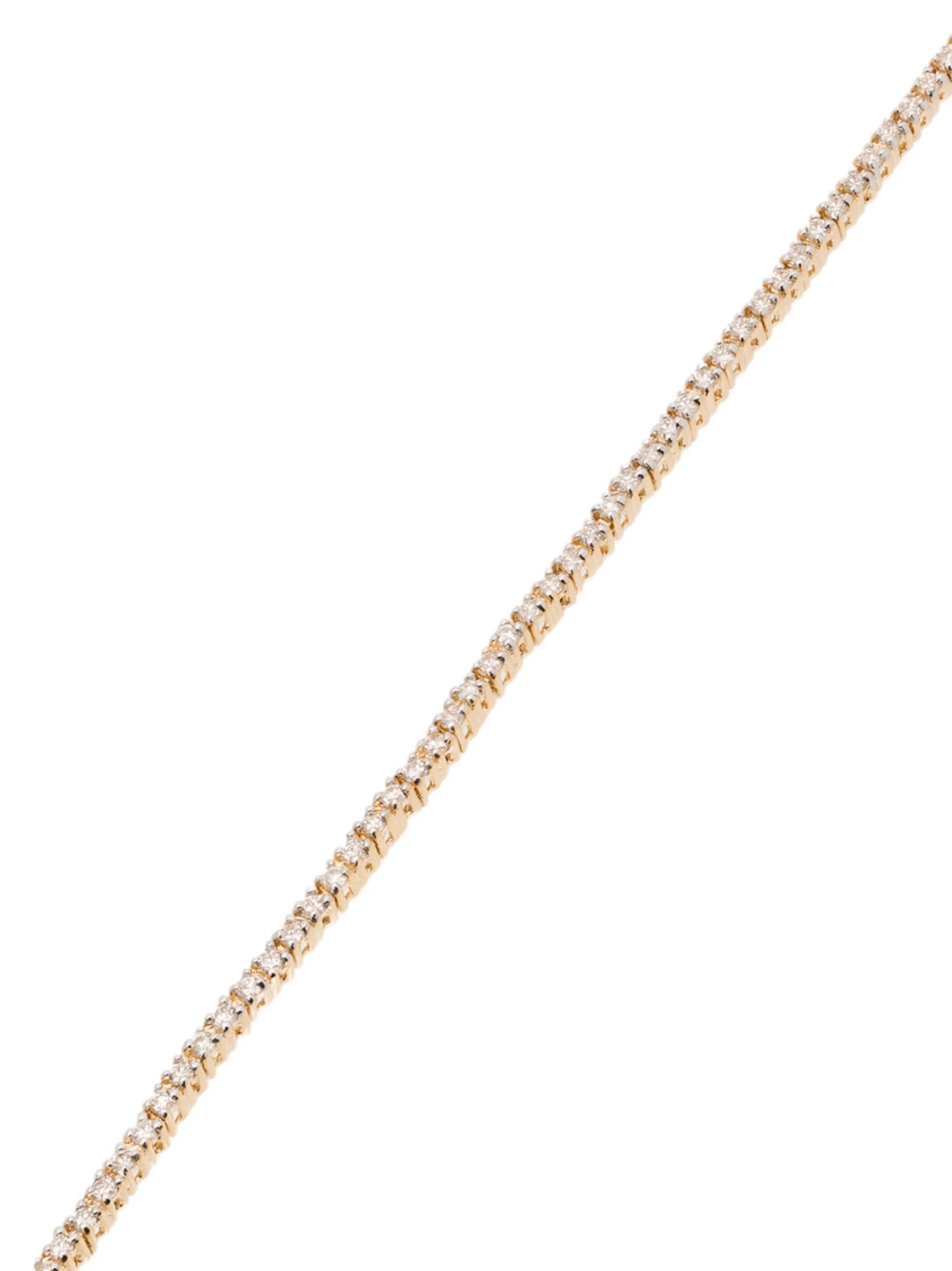 14kt yellow gold diamond tennis bracelet