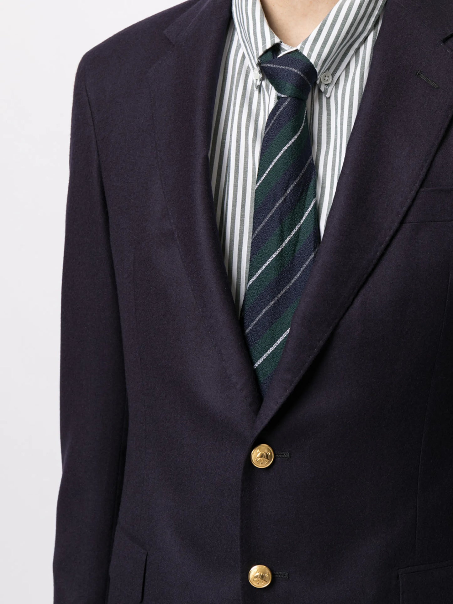 single-breasted wool blazer