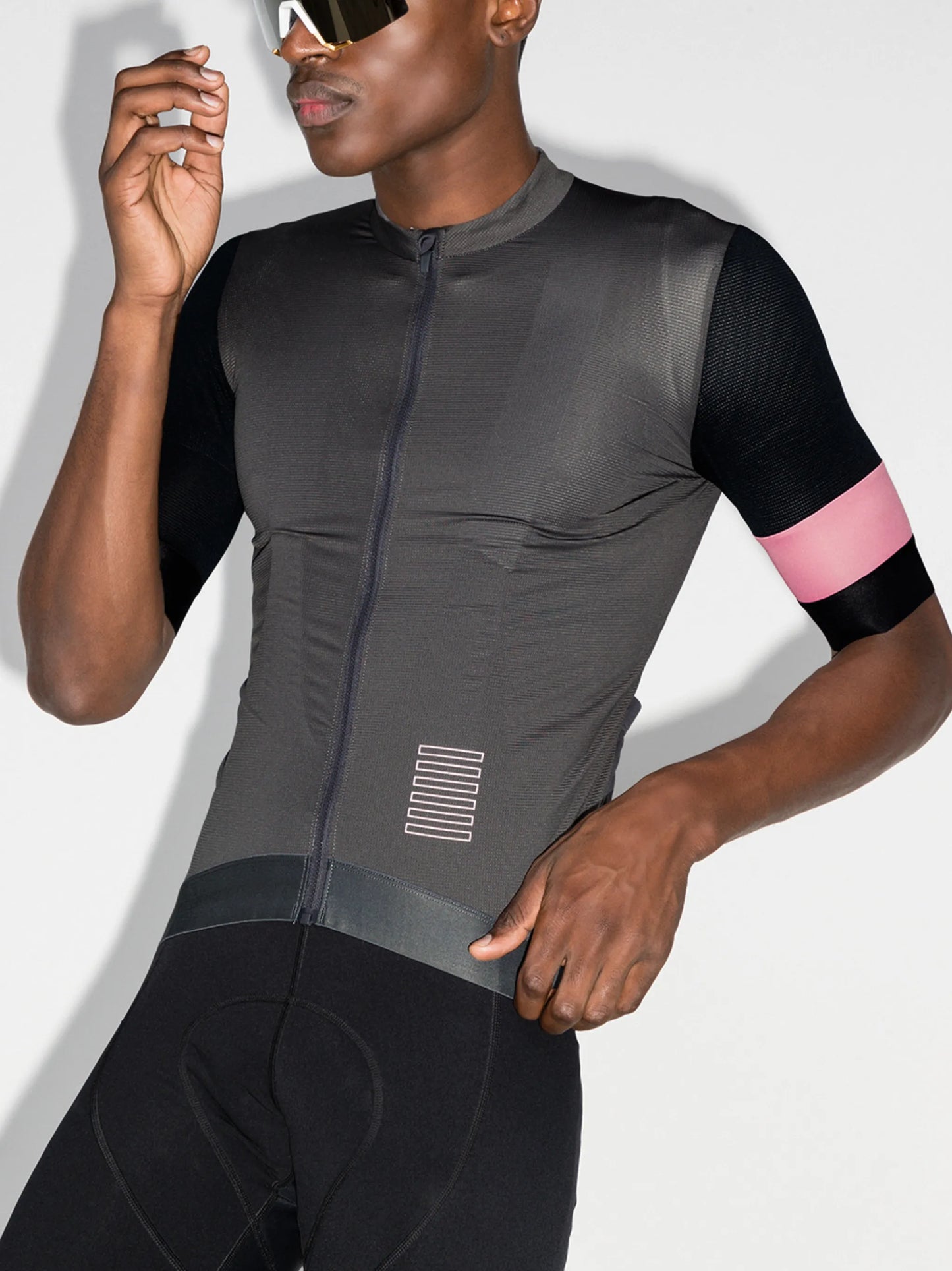fitted zip-up compression top