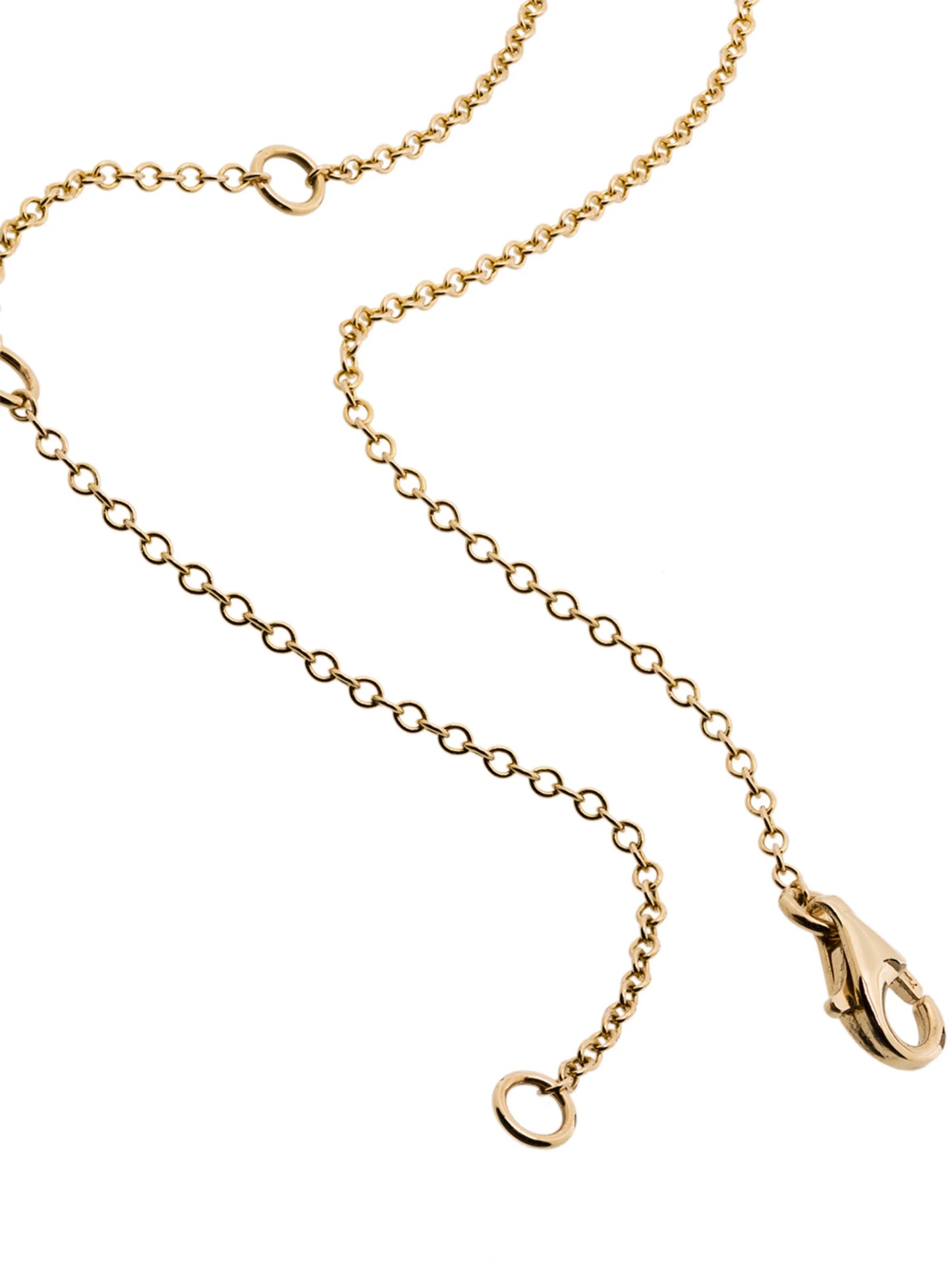 18kt yellow gold diamond statement necklace