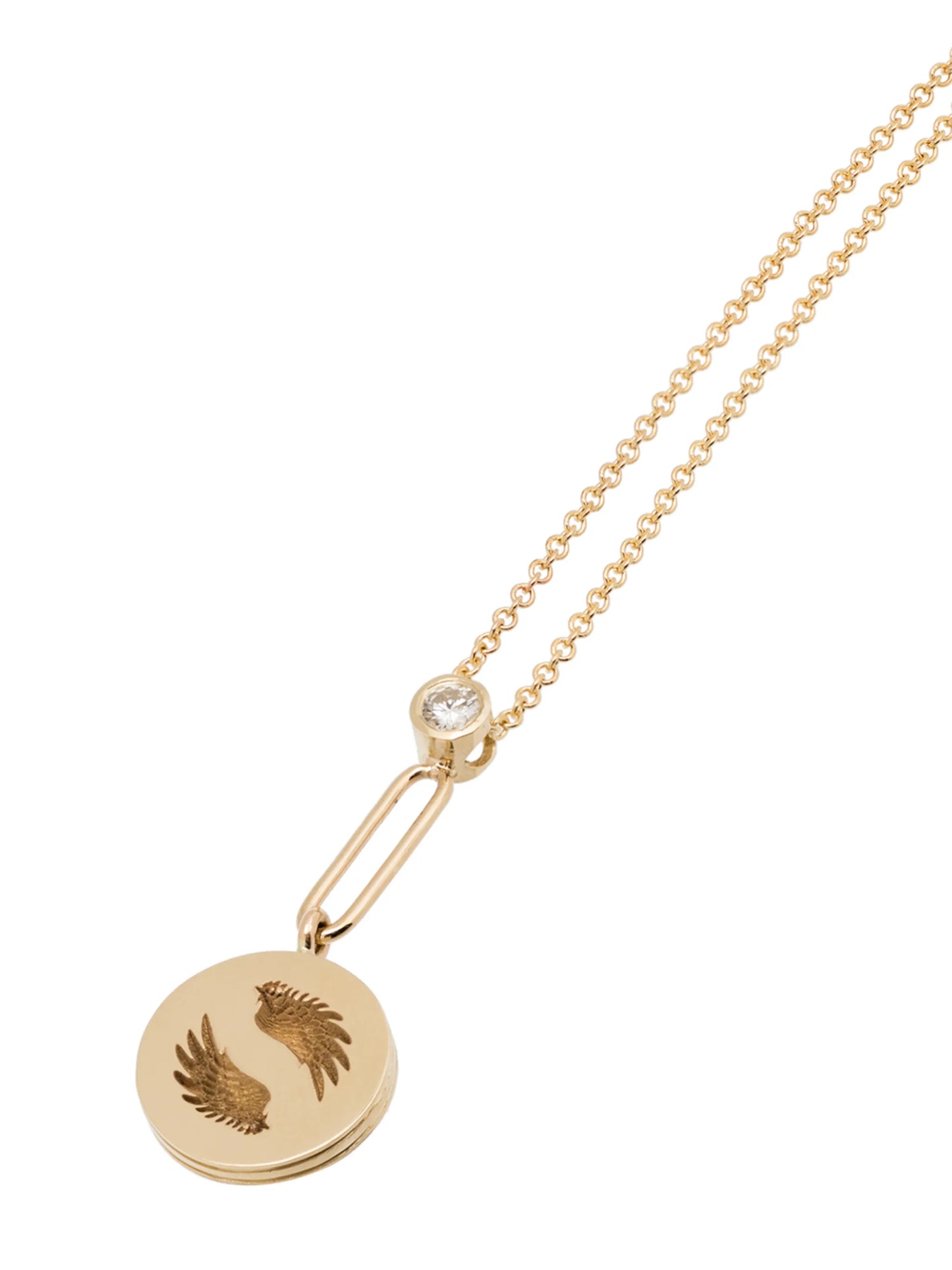 14kt yellow gold Alchemy Bravery diamond necklace