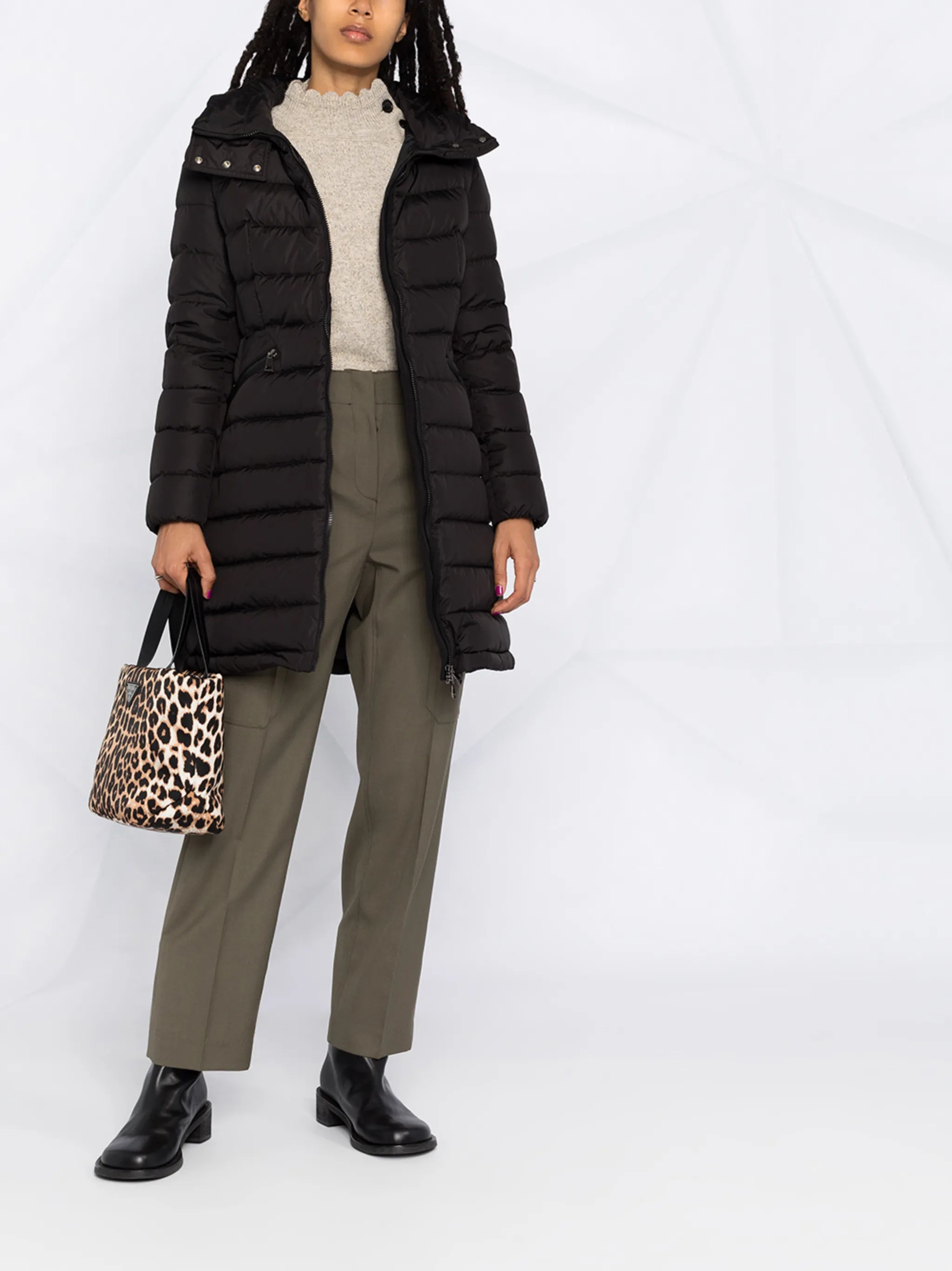 Flammette puffer coat