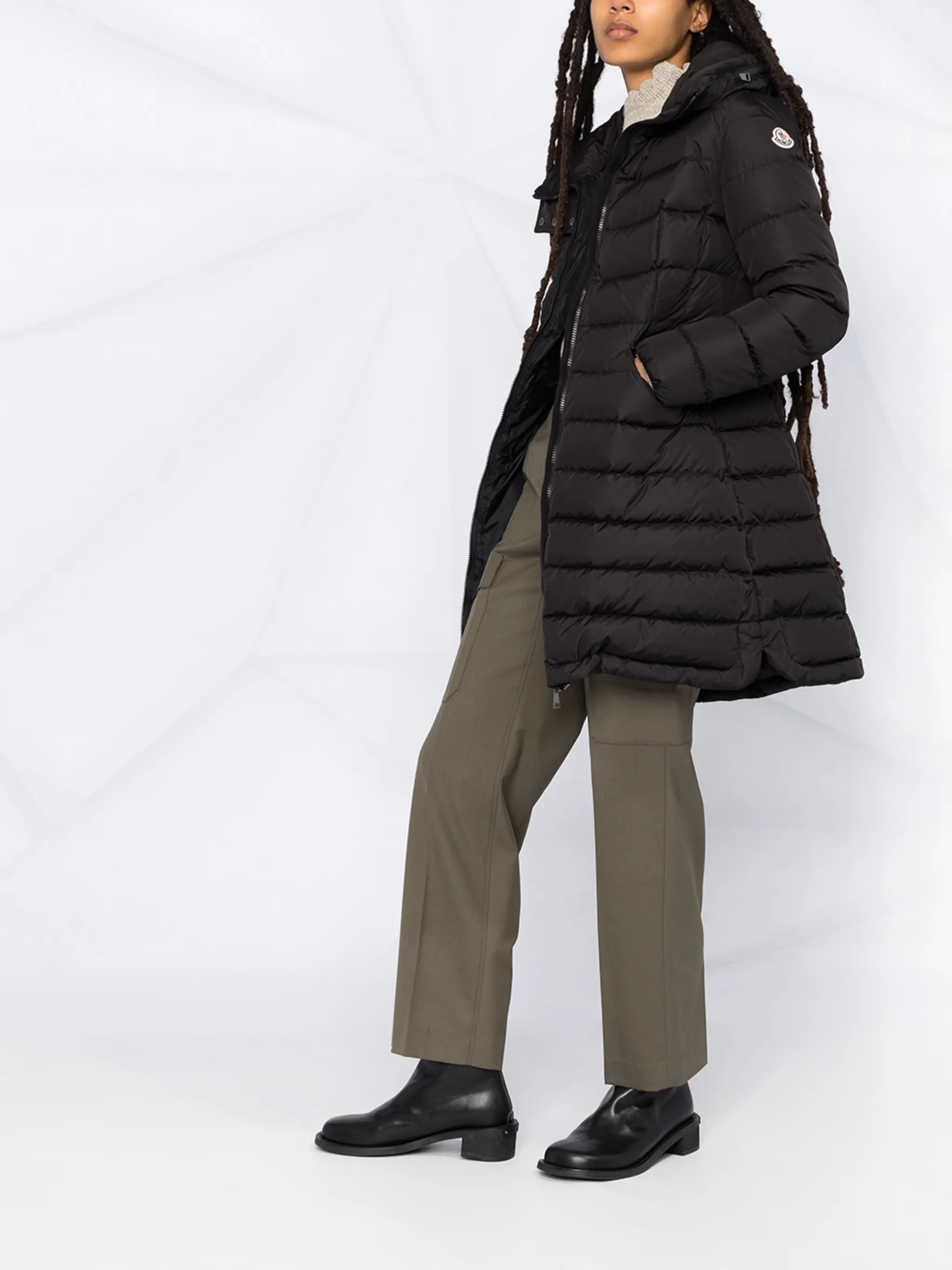 Flammette puffer coat