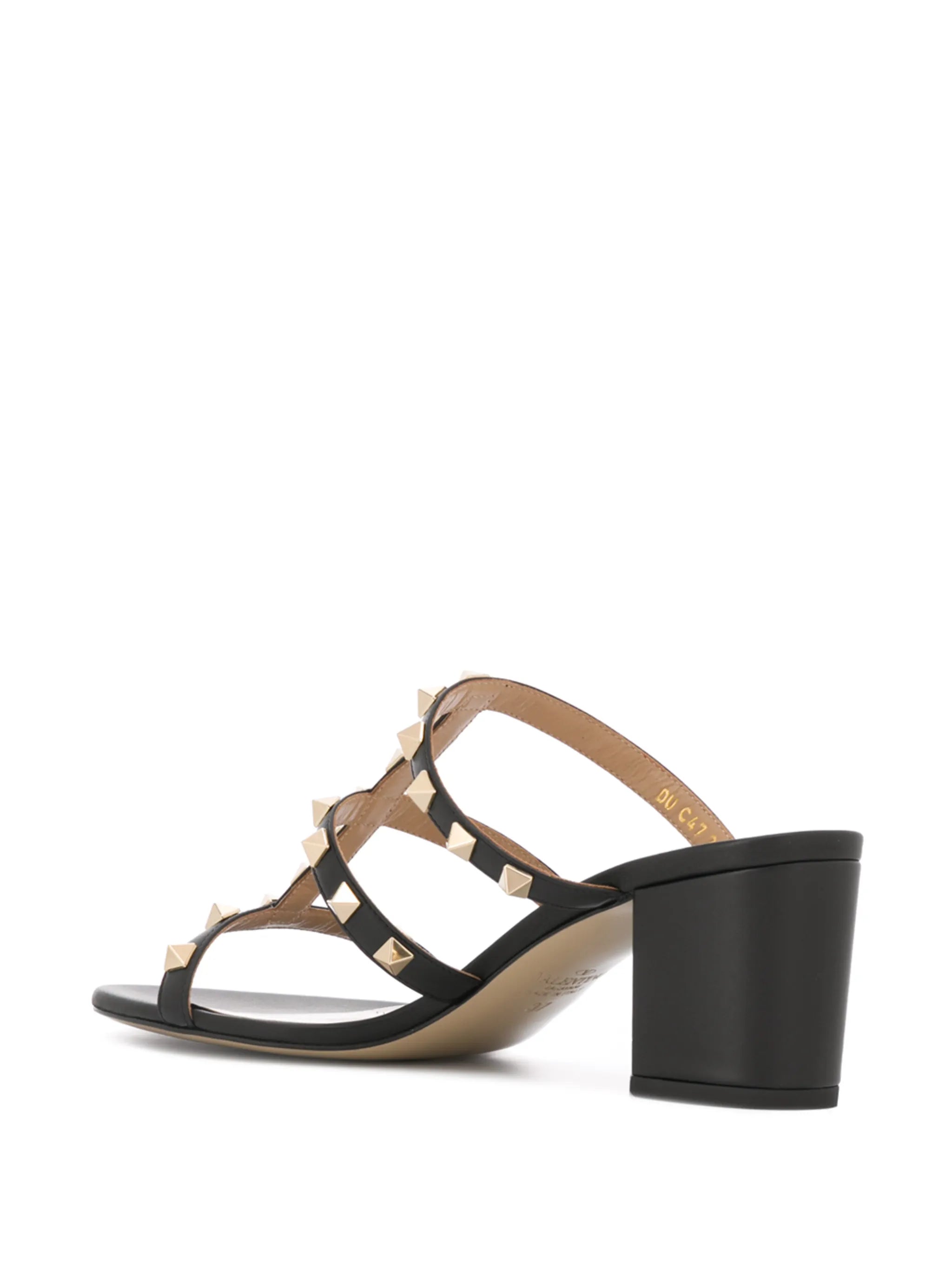 60mm Rockstud leather sandals