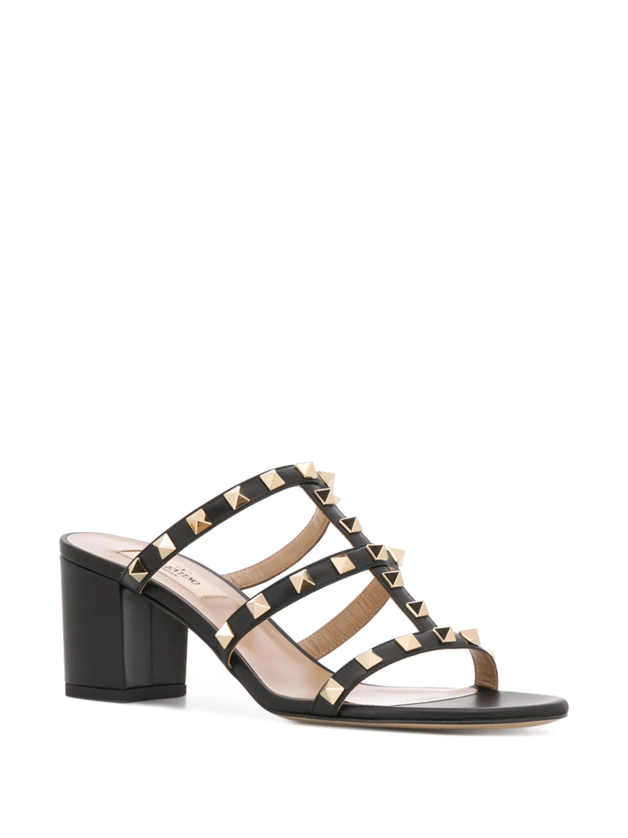 60mm Rockstud leather sandals
