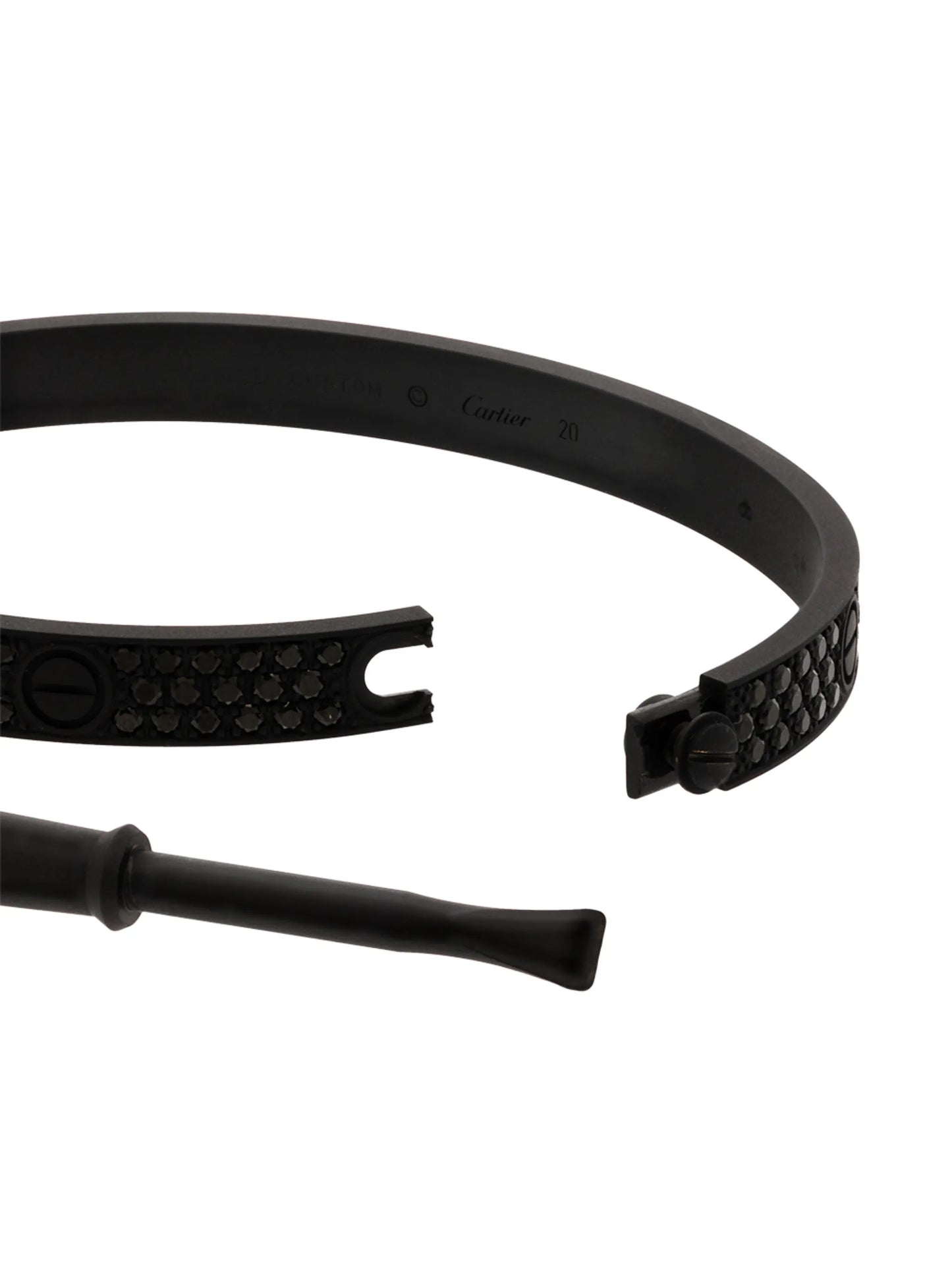 18K white gold Cartier Love bracelet