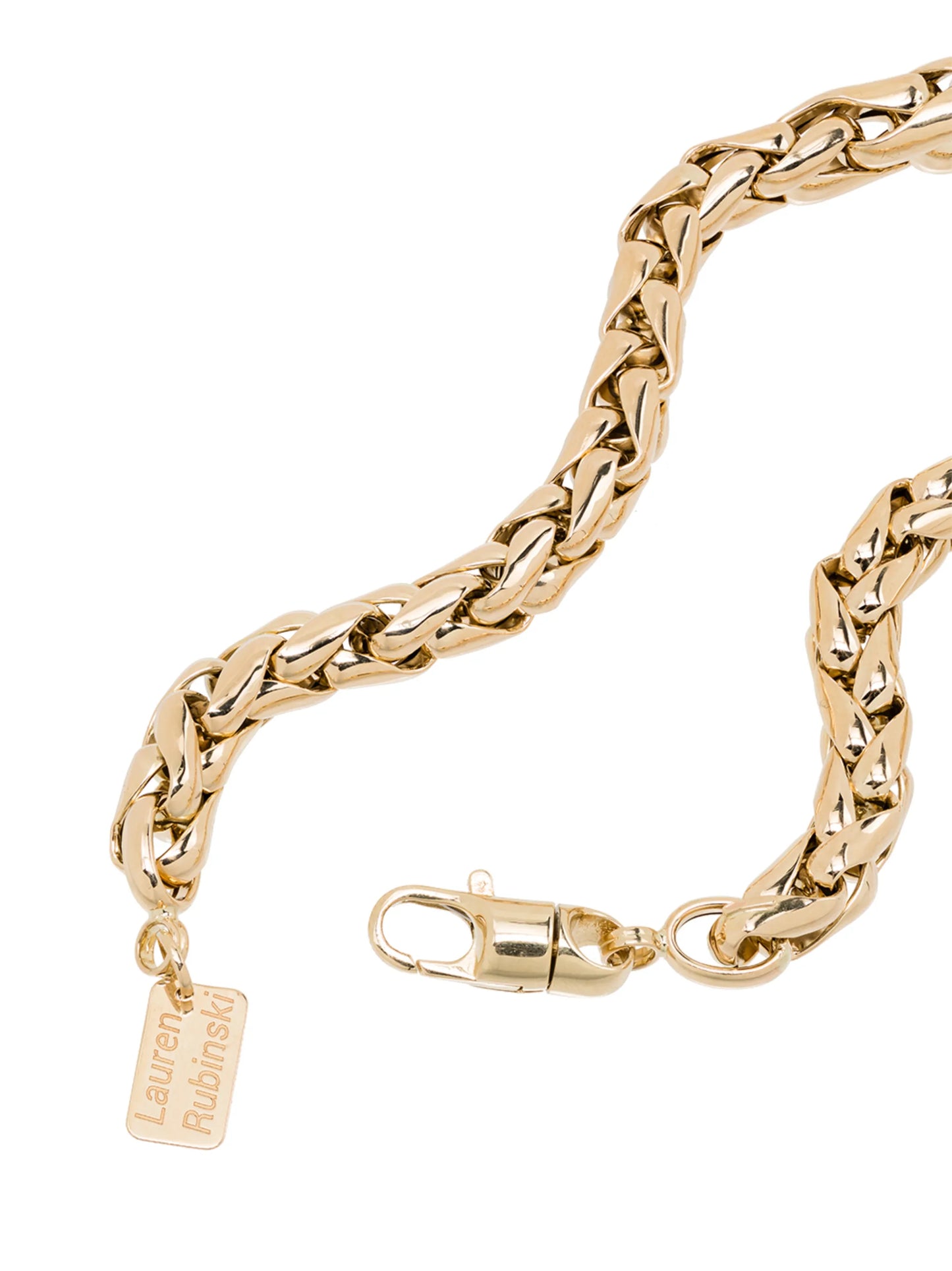 14kt yellow gold chain-link necklace