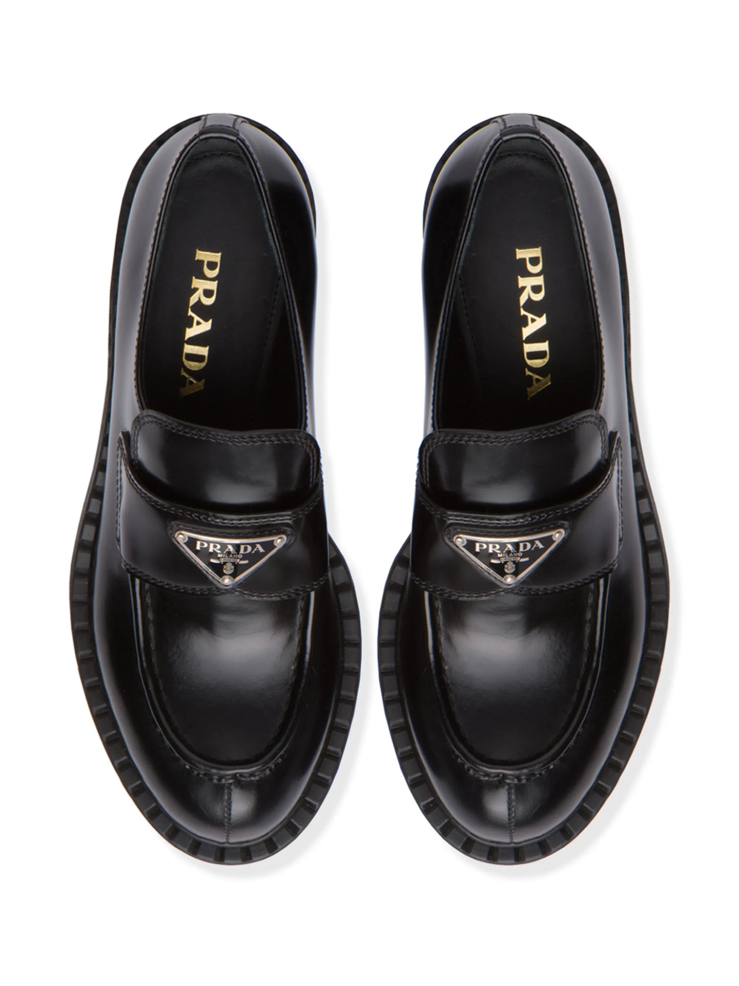 logo plaque loafers