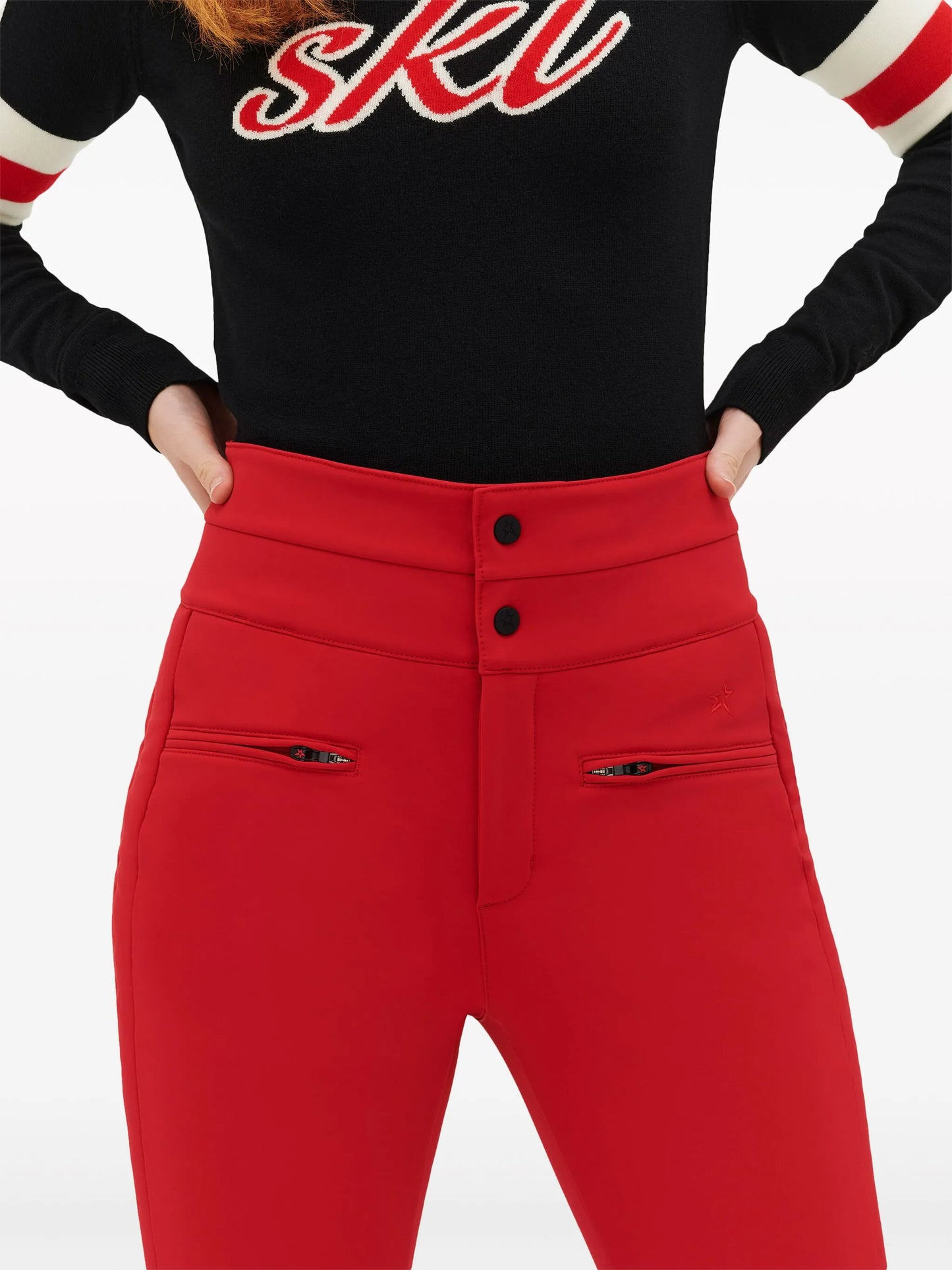 Aurora high-rise flared trousers
