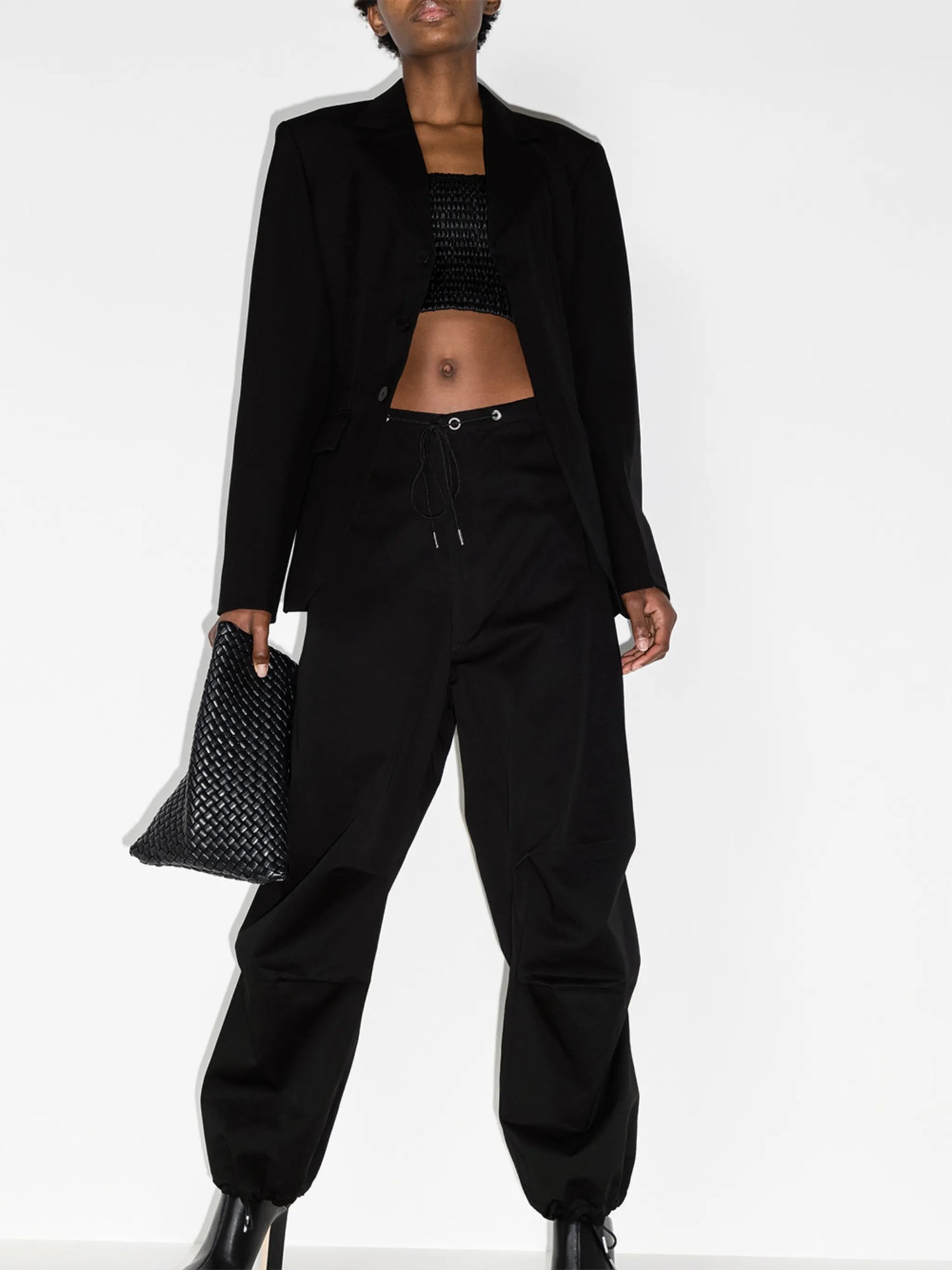 single-breasted wool blazer