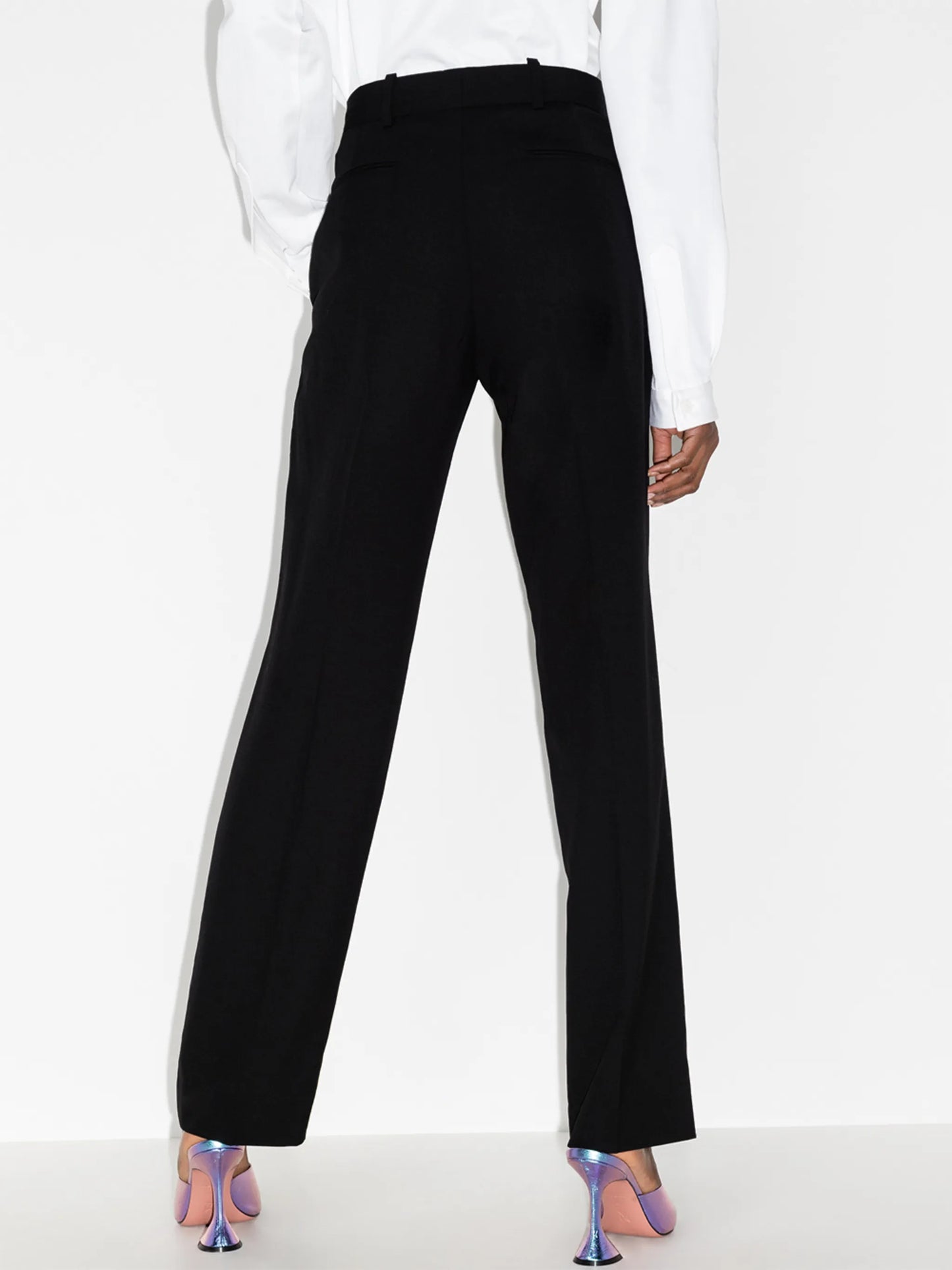 side-stripe straight-leg trousers