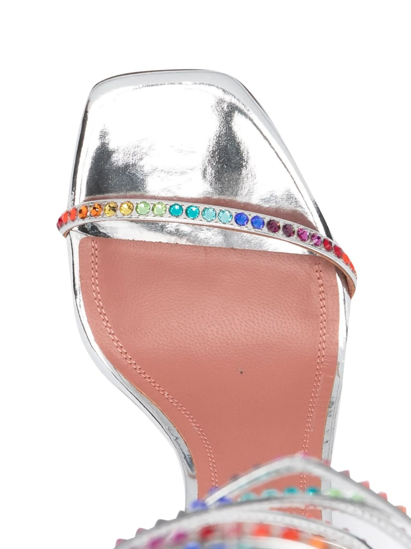 x AWGE silver LSD 95 gladiator sandals