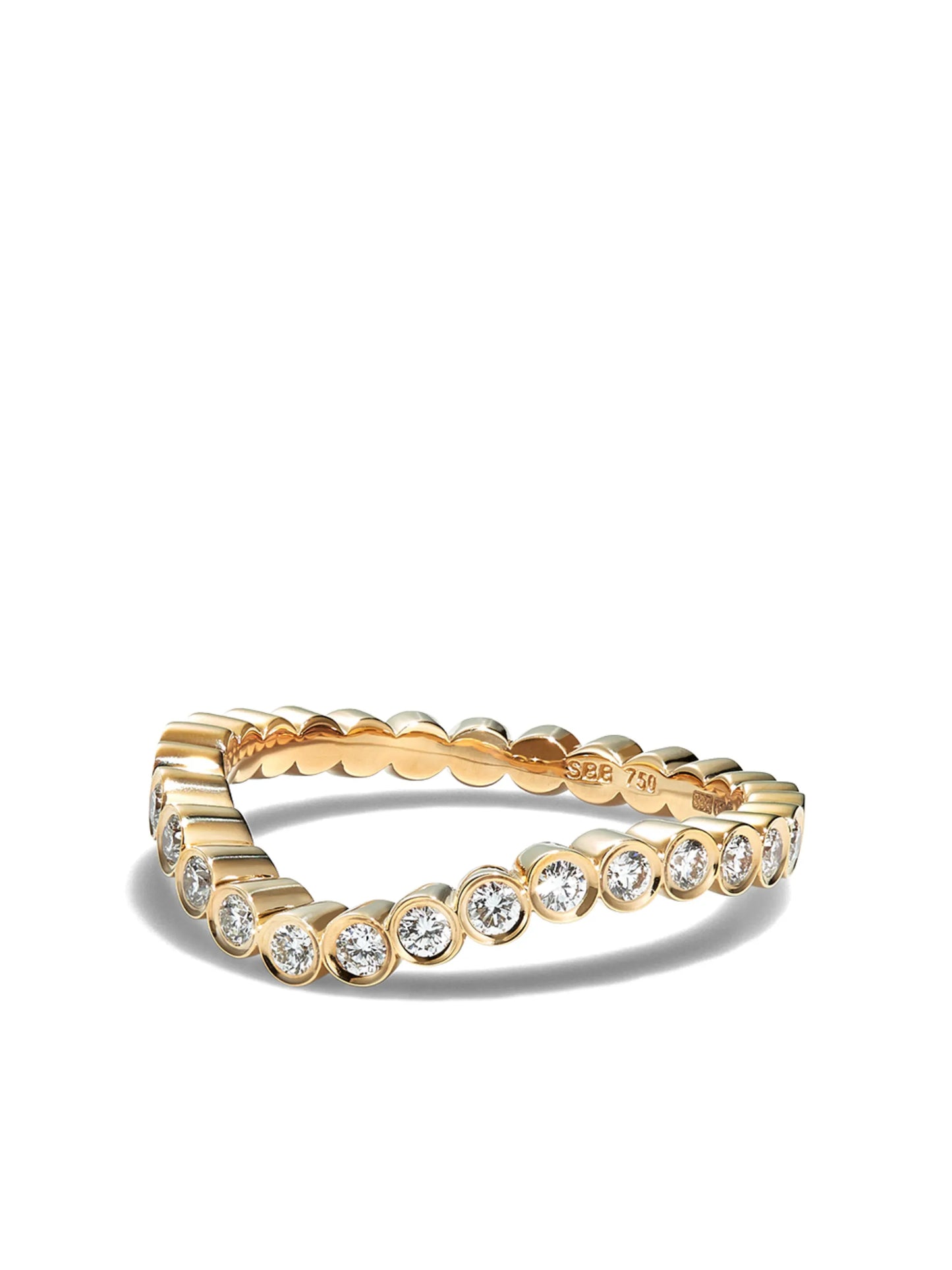 18K yellow gold Grace diamond ring