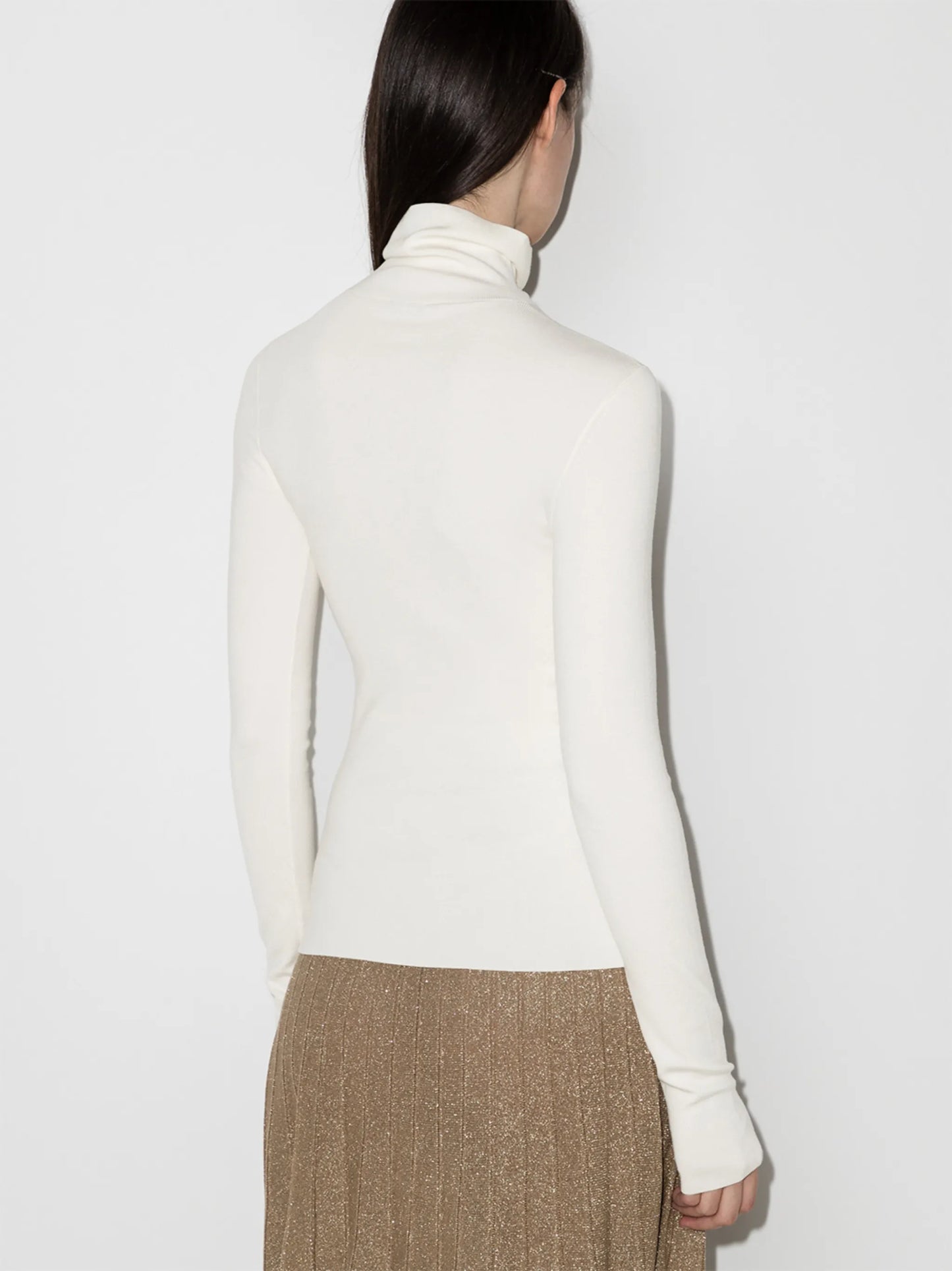 roll neck knitted jumper