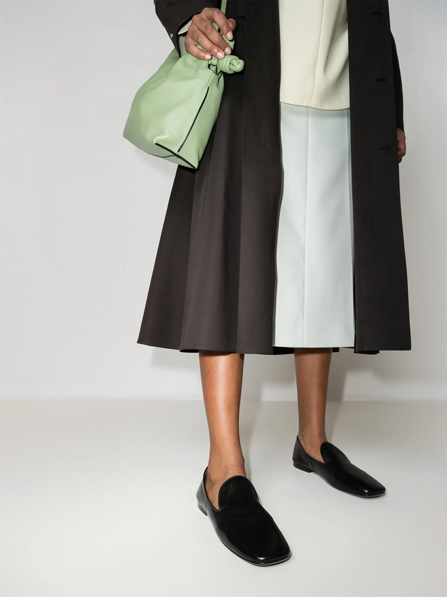 square toe loafers