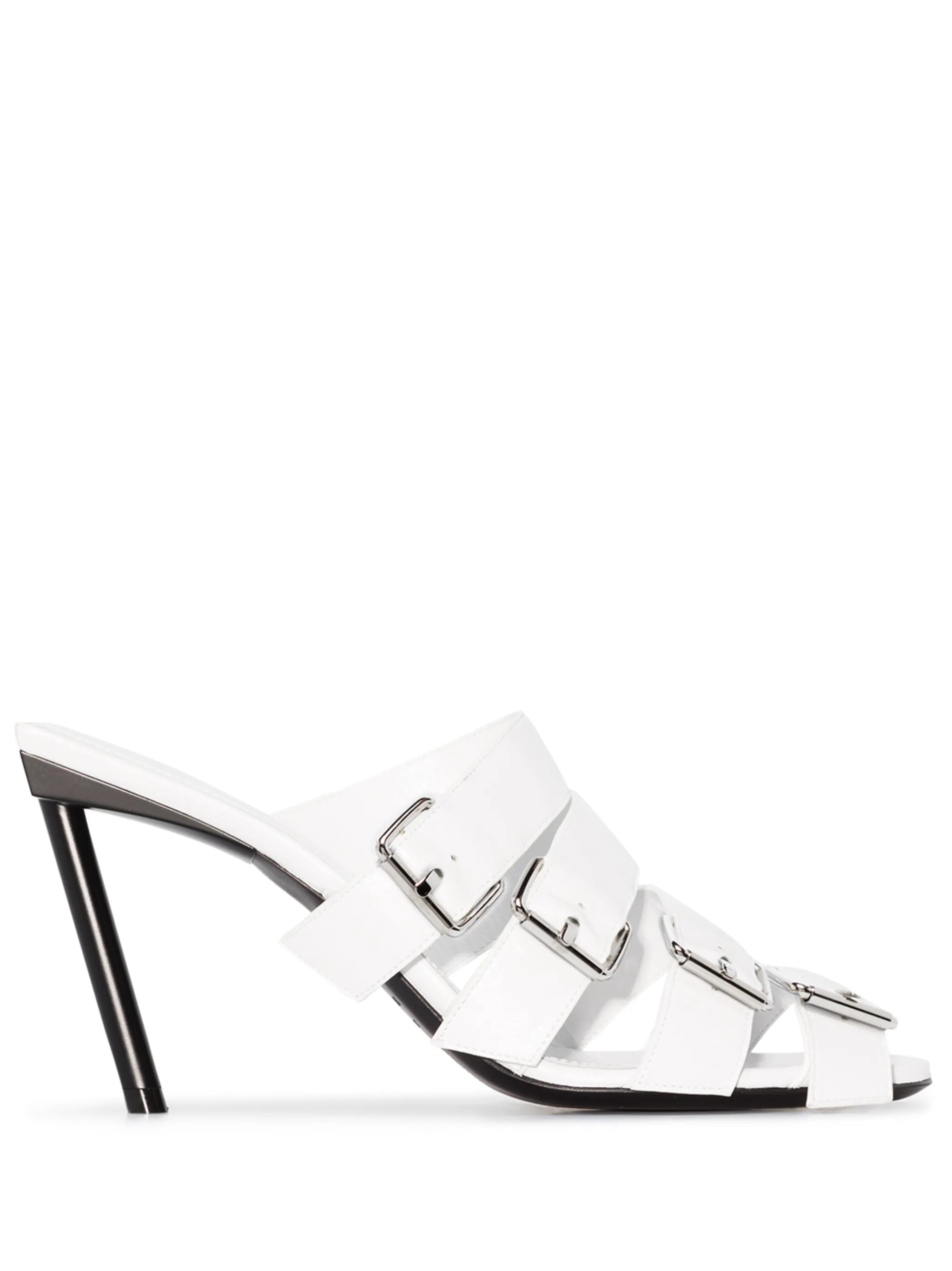 80mm leather mules
