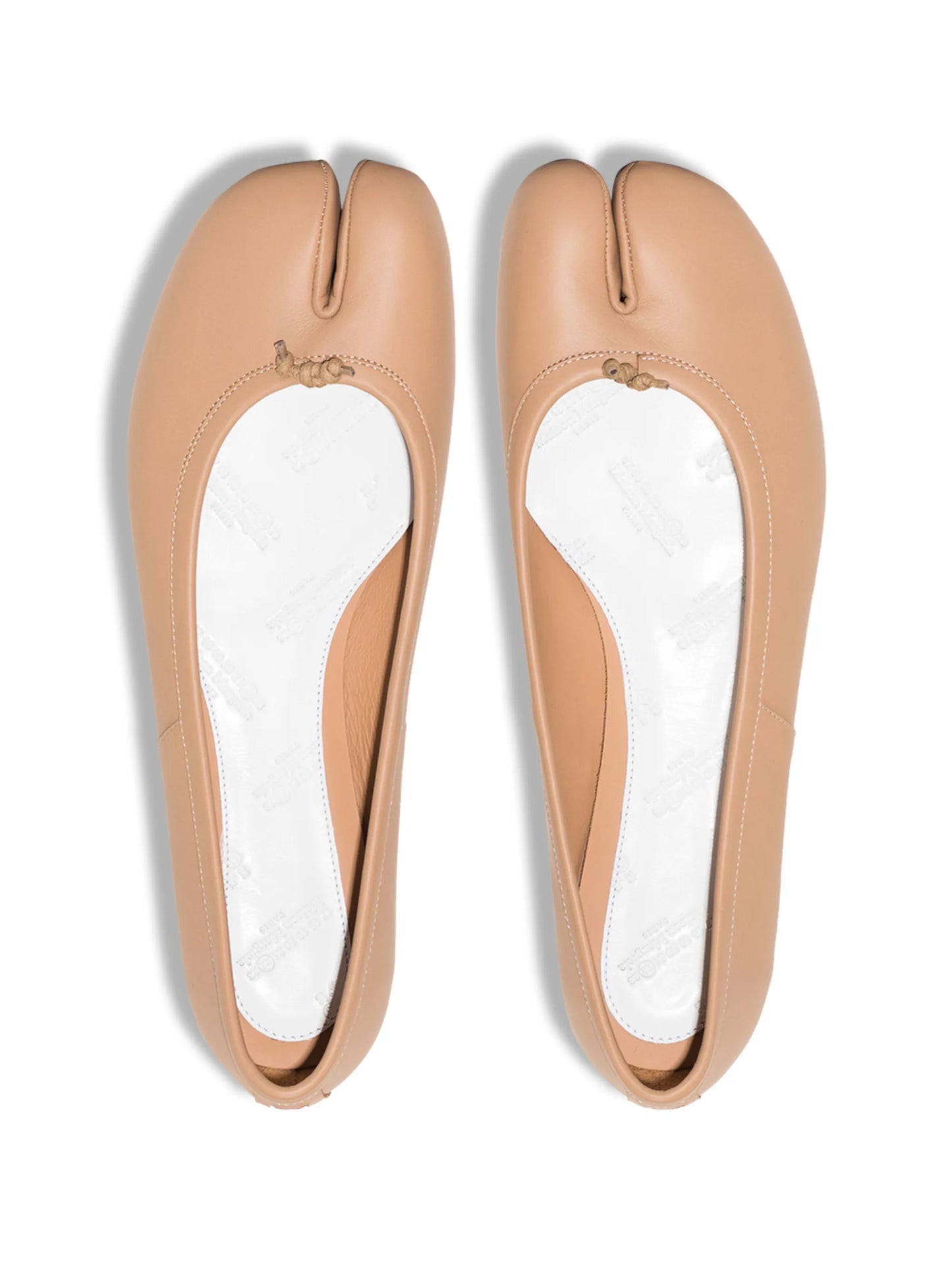Tabi leather ballerina shoes