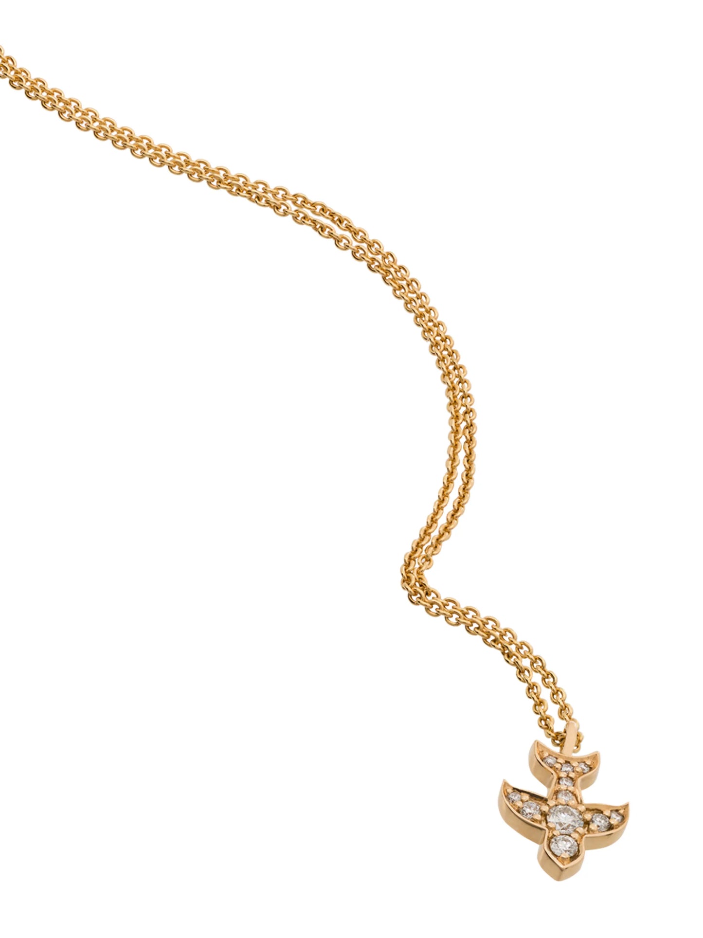 18kt yellow gold Petite Paloma diamond necklace
