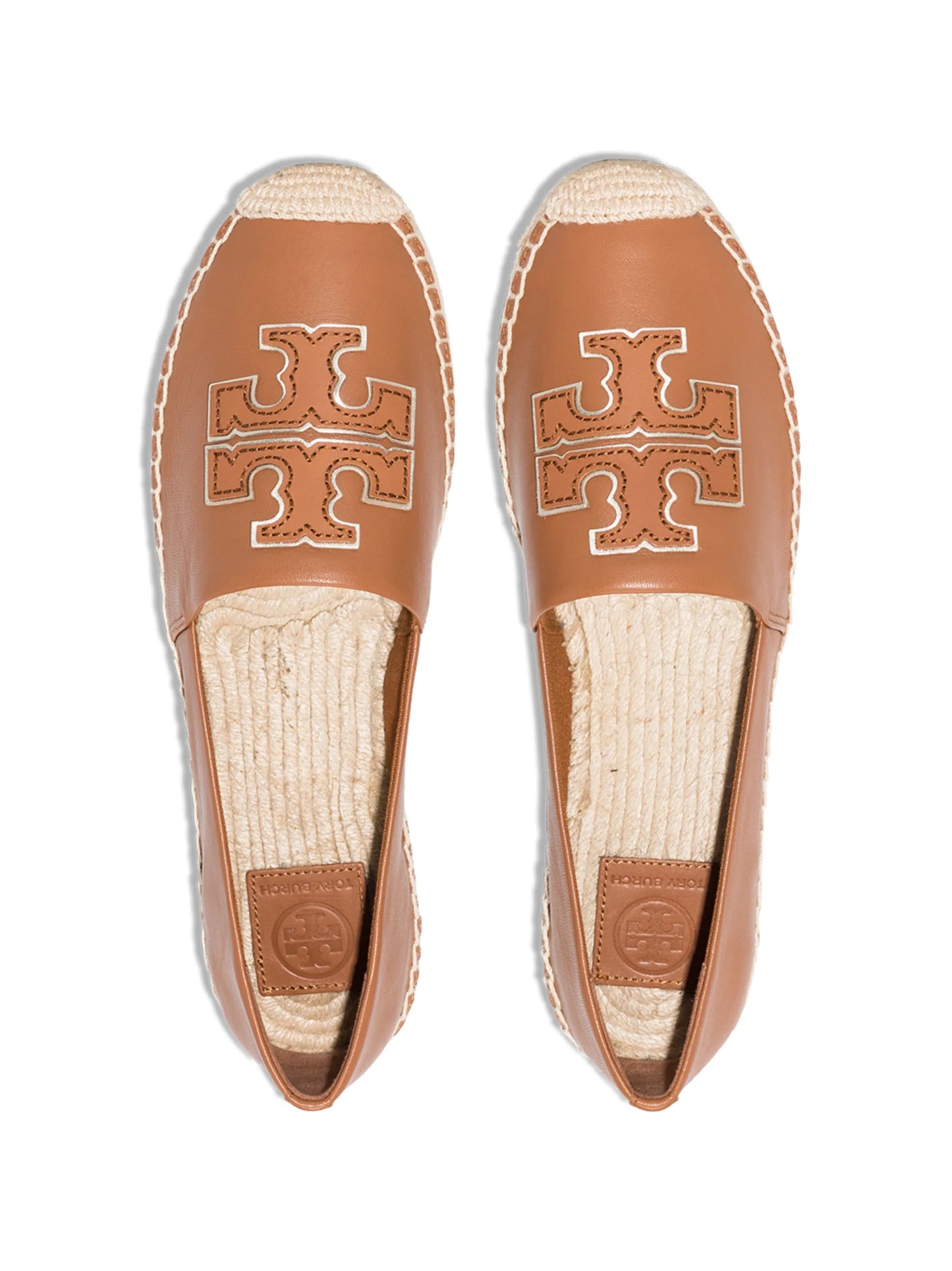 logo appliqué leather espadrilles