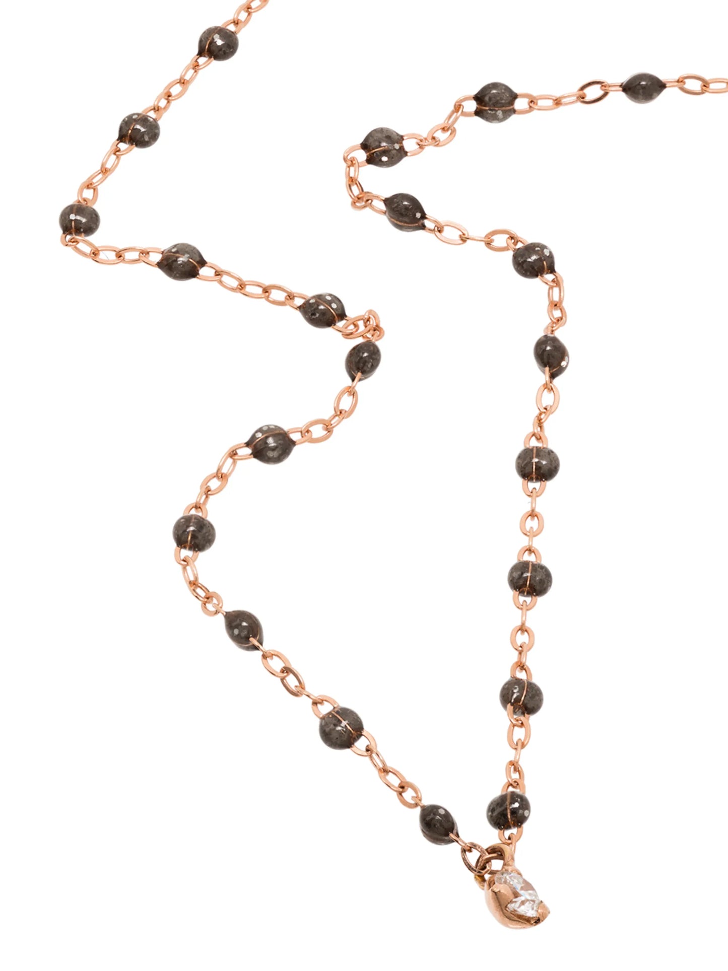 18kt rose gold Gigi Supreme beaded diamond necklace