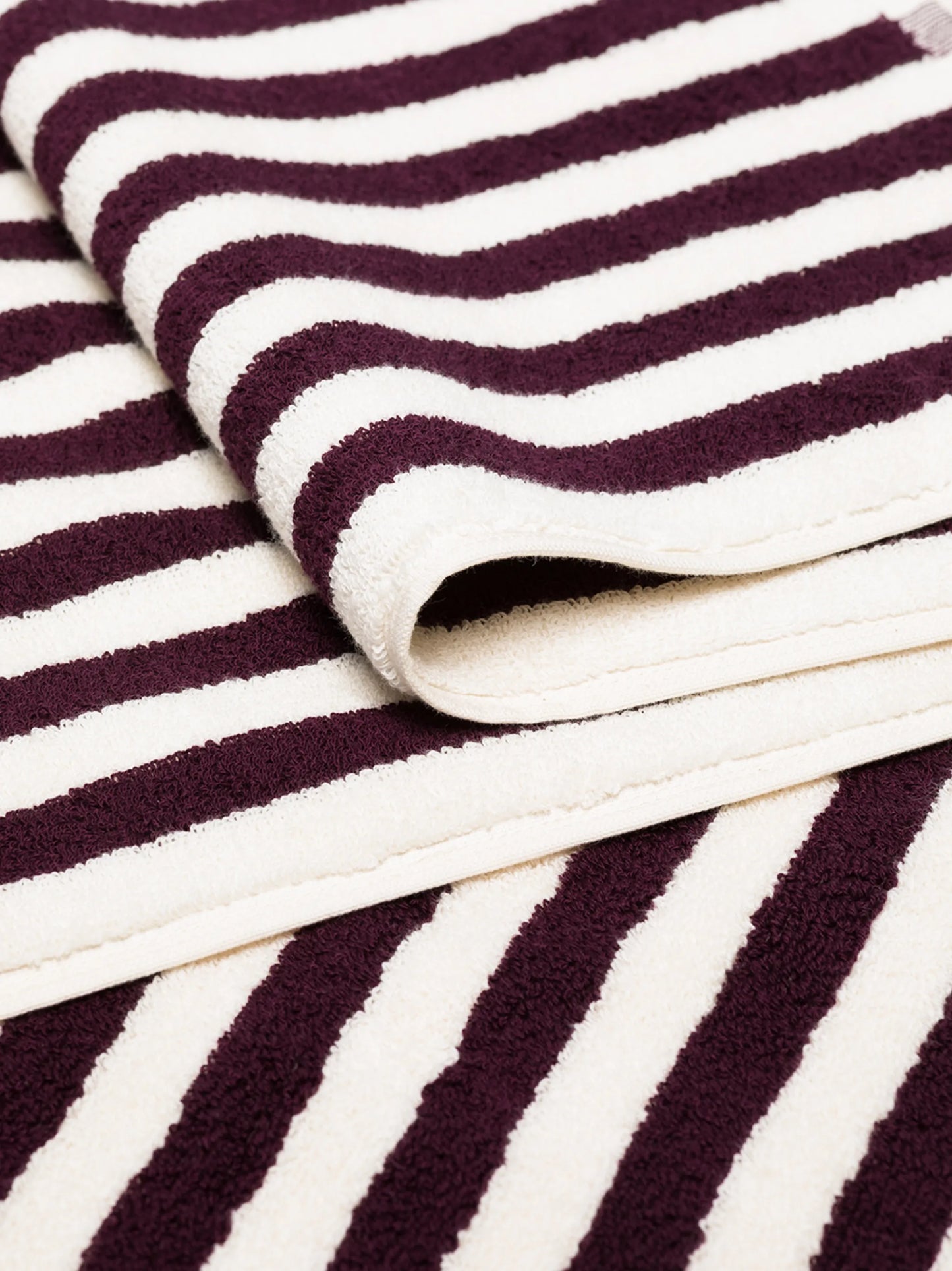 stripe organic cotton towel set
