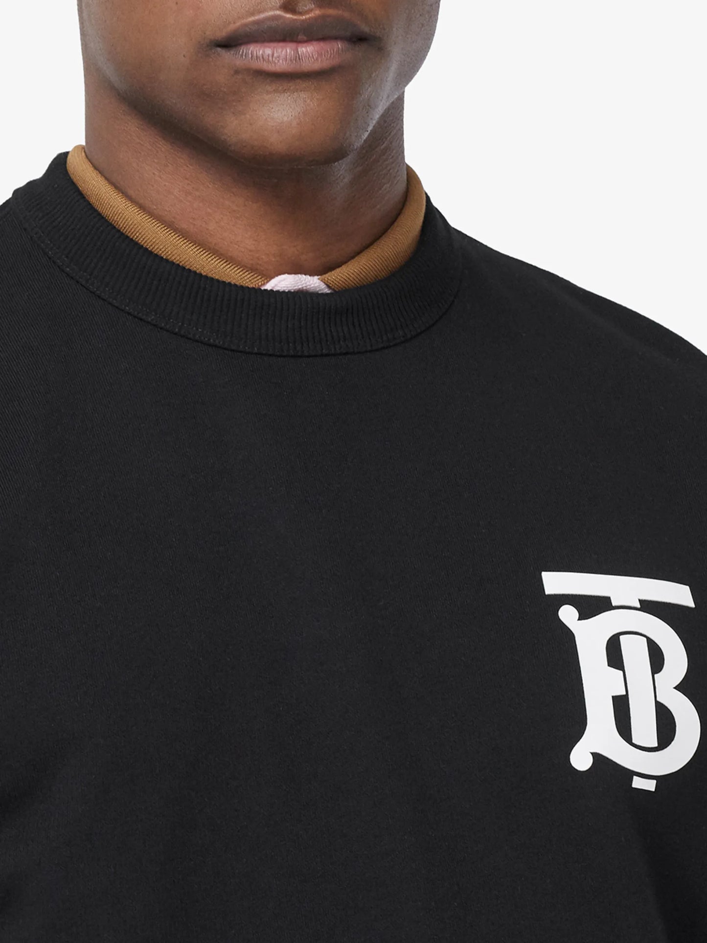 monogram logo cotton sweatshirt